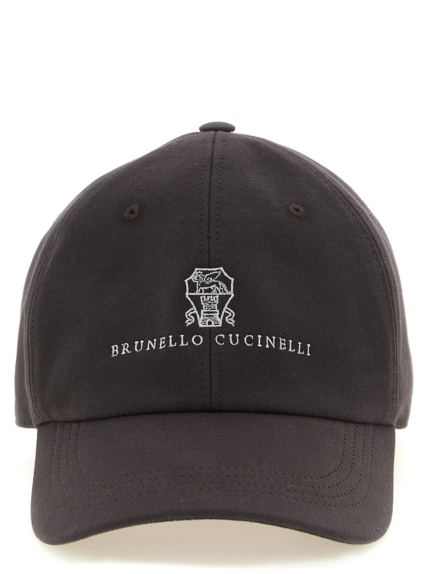 Brunello Cucinelli Men Logo Embroidery Cap BRUNELLO CUCINELLI
