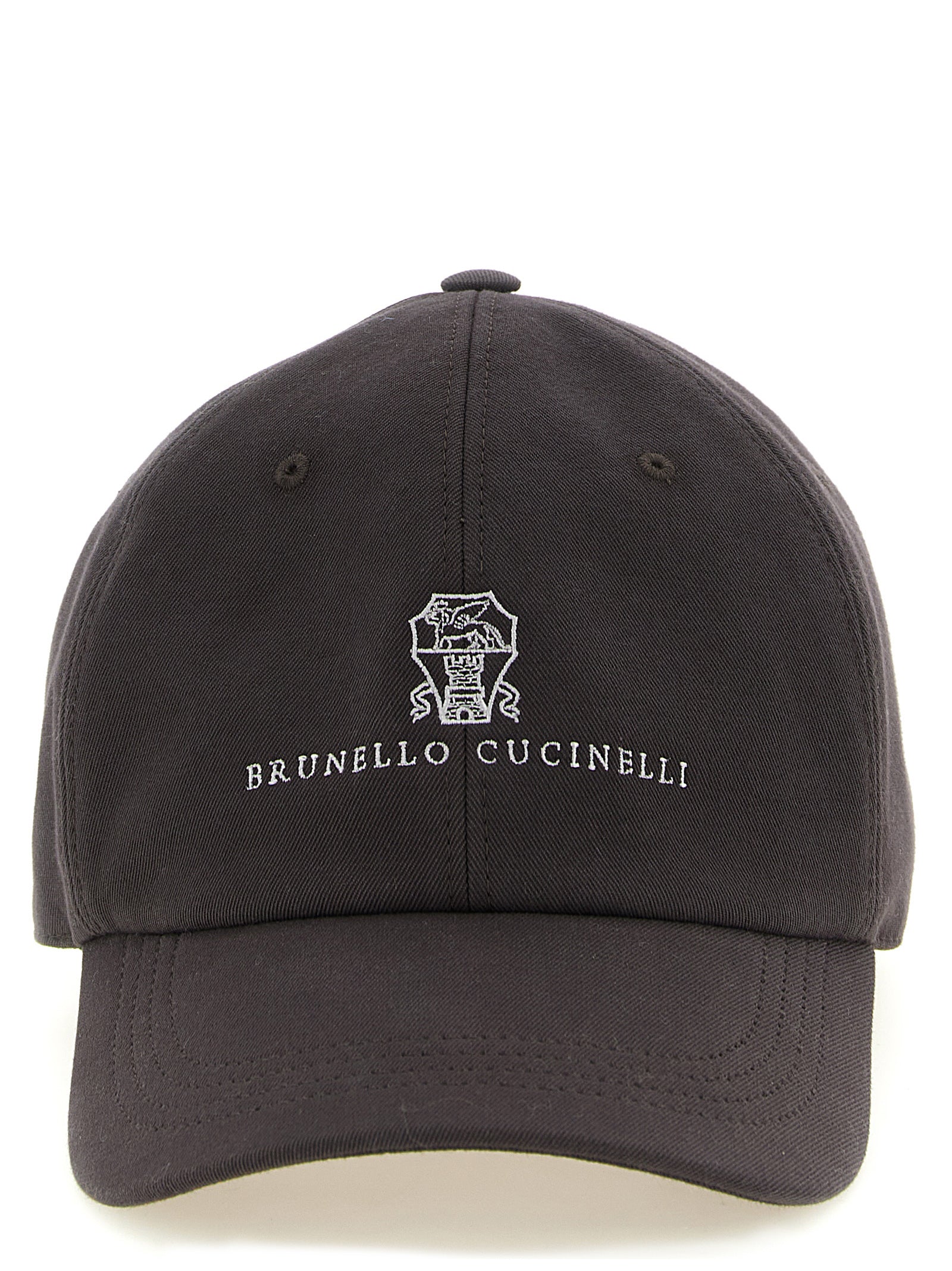 Brunello Cucinelli Men Logo Embroidery Cap BRUNELLO CUCINELLI