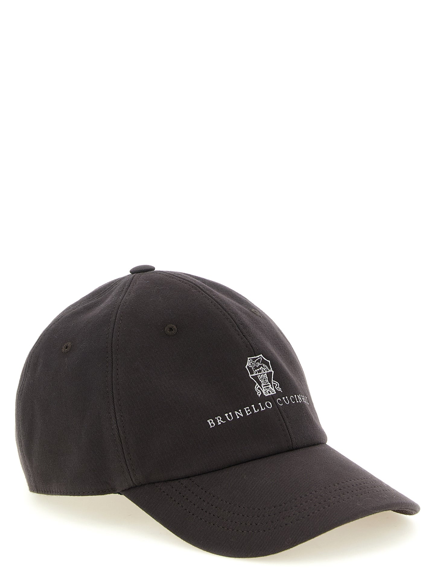 Brunello Cucinelli Men Logo Embroidery Cap BRUNELLO CUCINELLI
