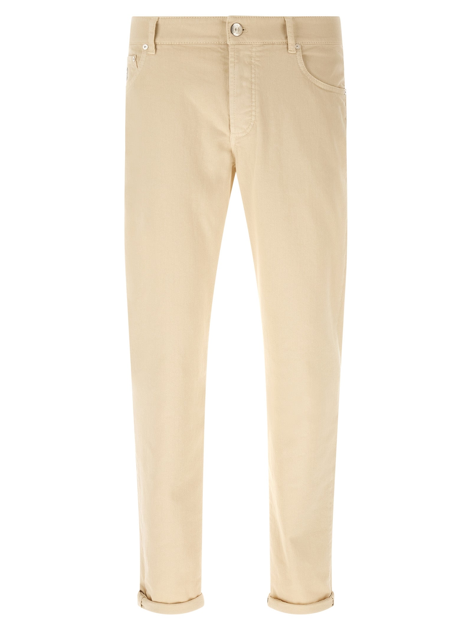 Brunello Cucinelli Men Logo Embroidery Jeans BRUNELLO CUCINELLI