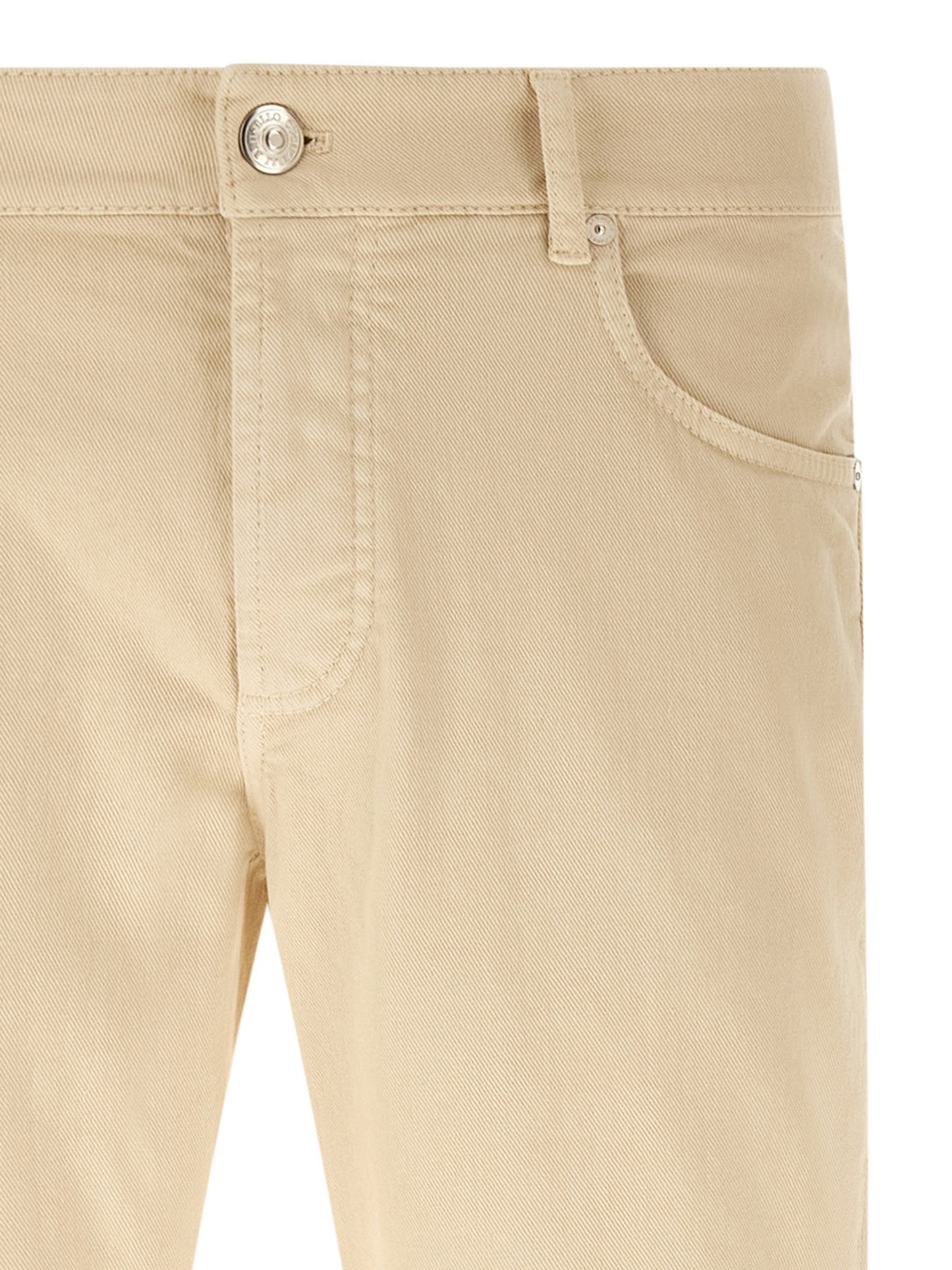 Brunello Cucinelli Men Logo Embroidery Jeans BRUNELLO CUCINELLI