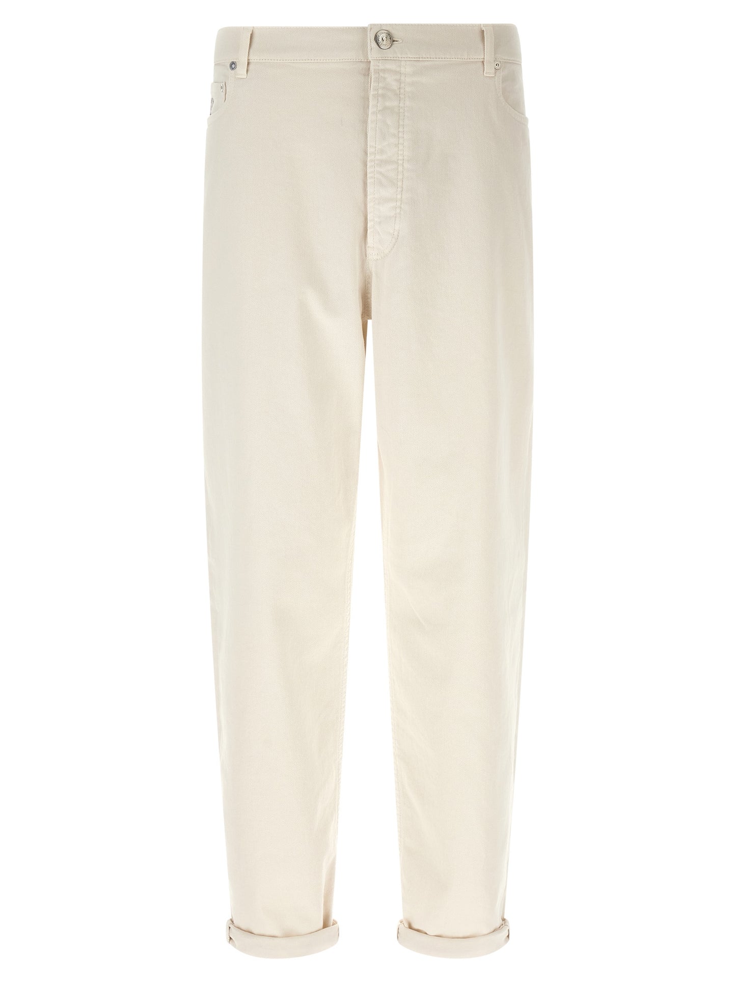 Brunello Cucinelli Men Garment-Dyed Denim Jeans BRUNELLO CUCINELLI