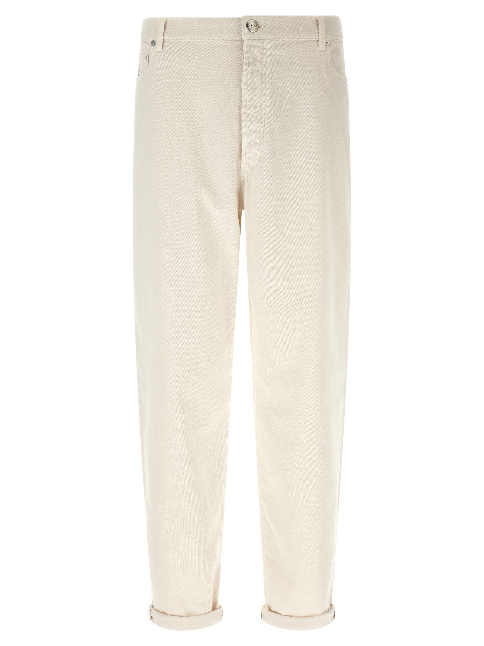 Brunello Cucinelli Men Garment-Dyed Denim Jeans BRUNELLO CUCINELLI