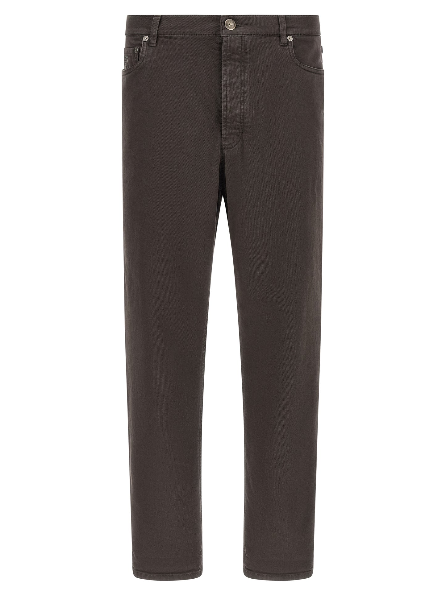 Brunello Cucinelli Men Garment-Dyed Denim Jeans BRUNELLO CUCINELLI