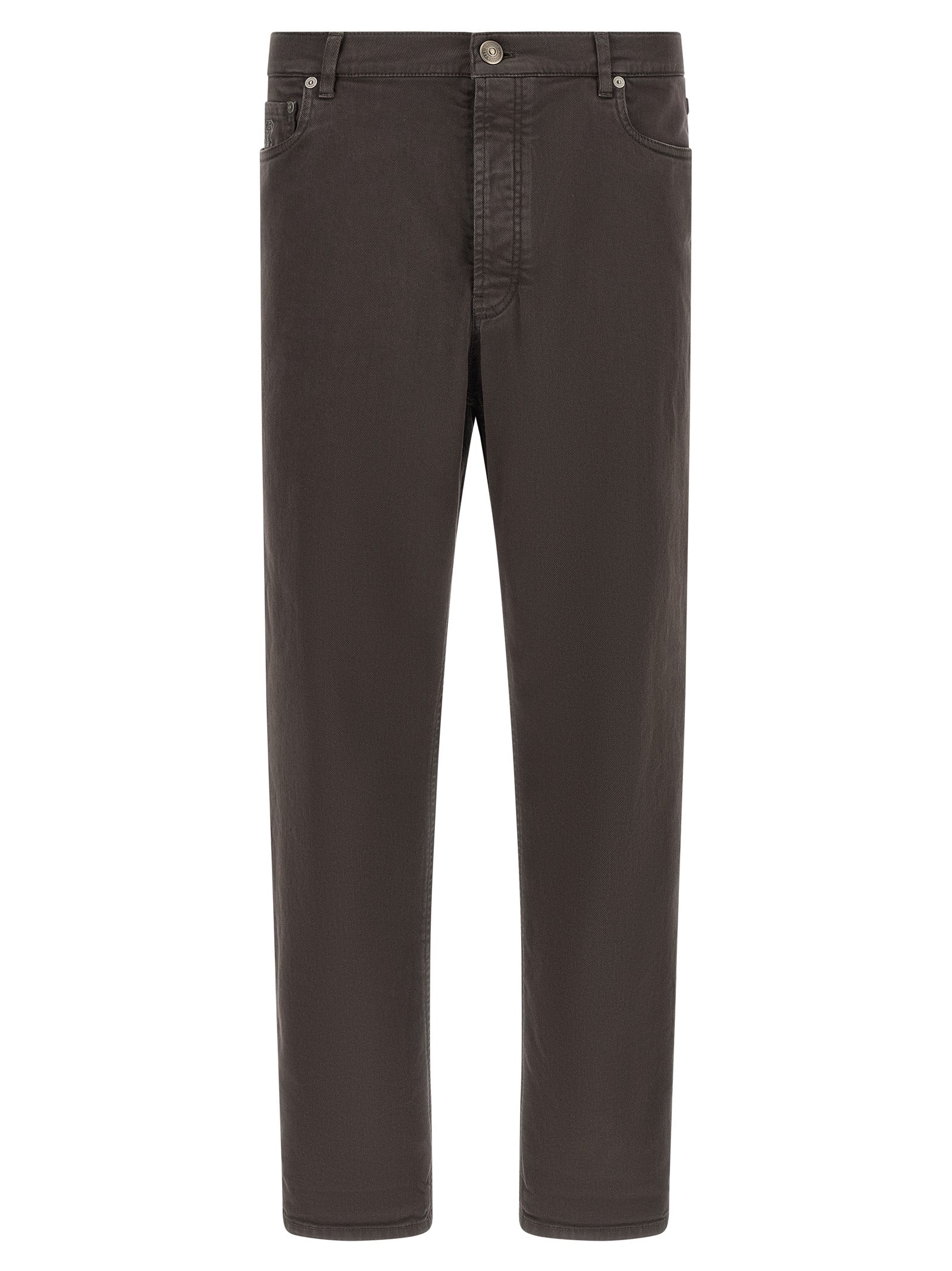 Brunello Cucinelli Men Garment-Dyed Denim Jeans BRUNELLO CUCINELLI