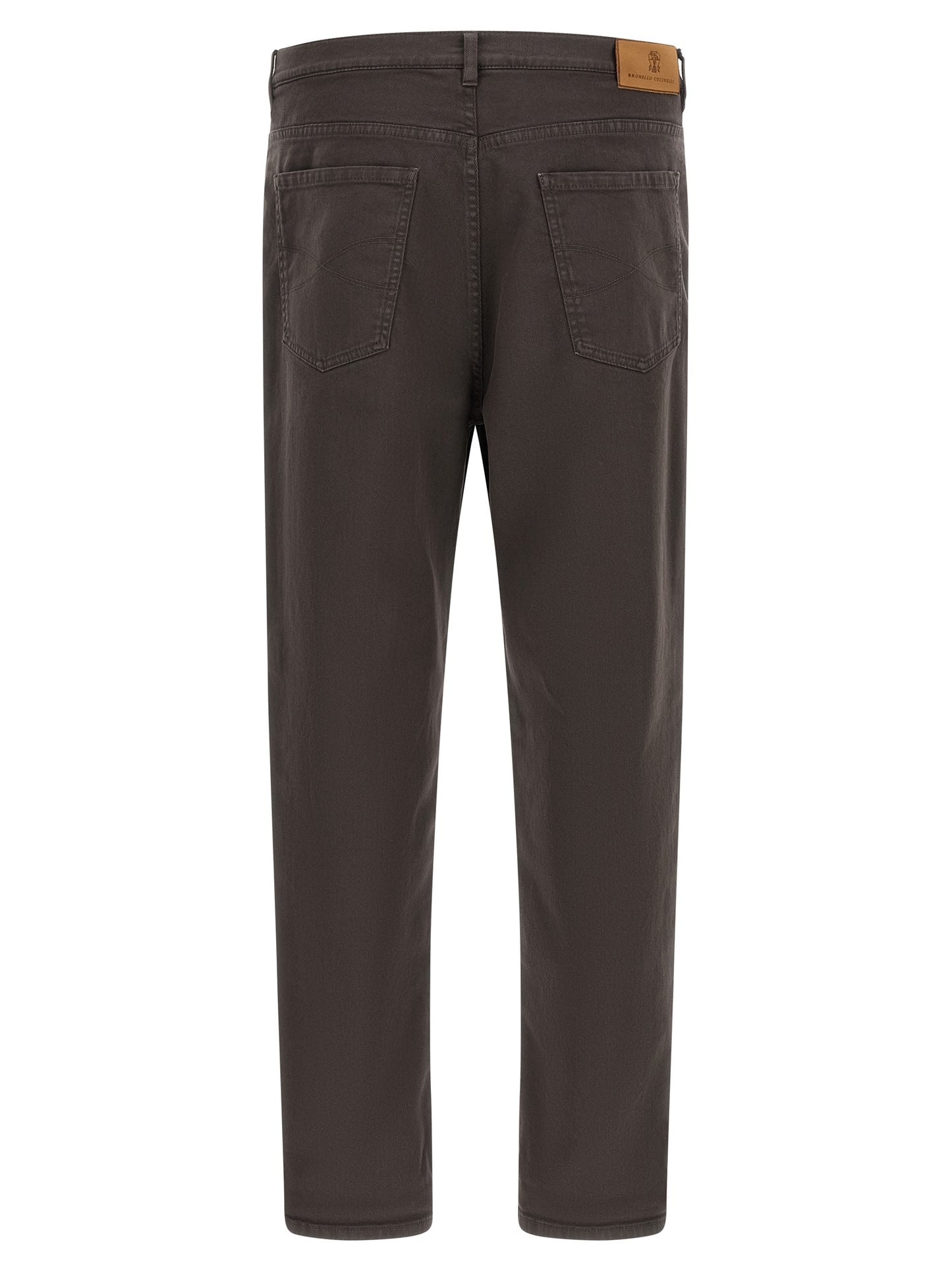 Brunello Cucinelli Men Garment-Dyed Denim Jeans BRUNELLO CUCINELLI
