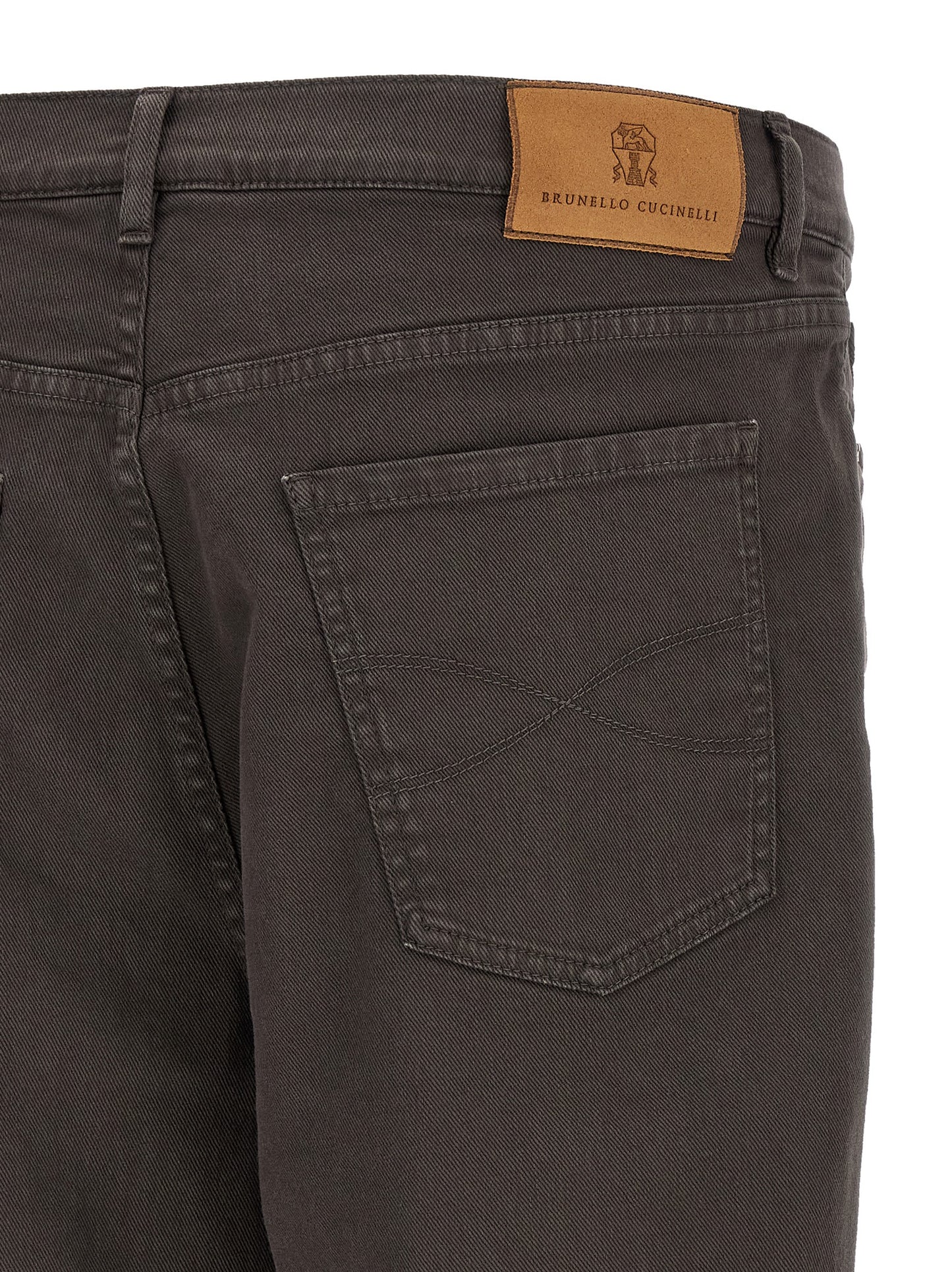 Brunello Cucinelli Men Garment-Dyed Denim Jeans BRUNELLO CUCINELLI