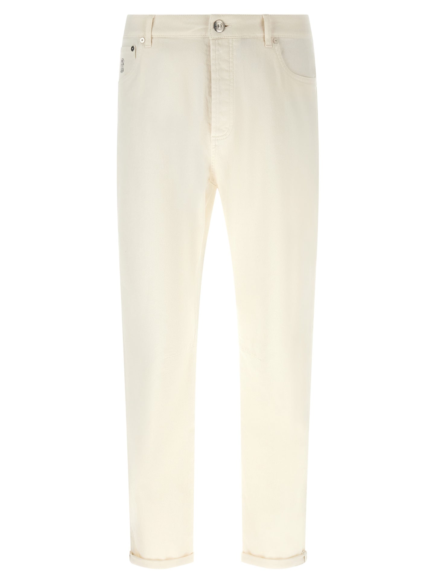 Brunello Cucinelli Men Logo Embroidery Jeans BRUNELLO CUCINELLI