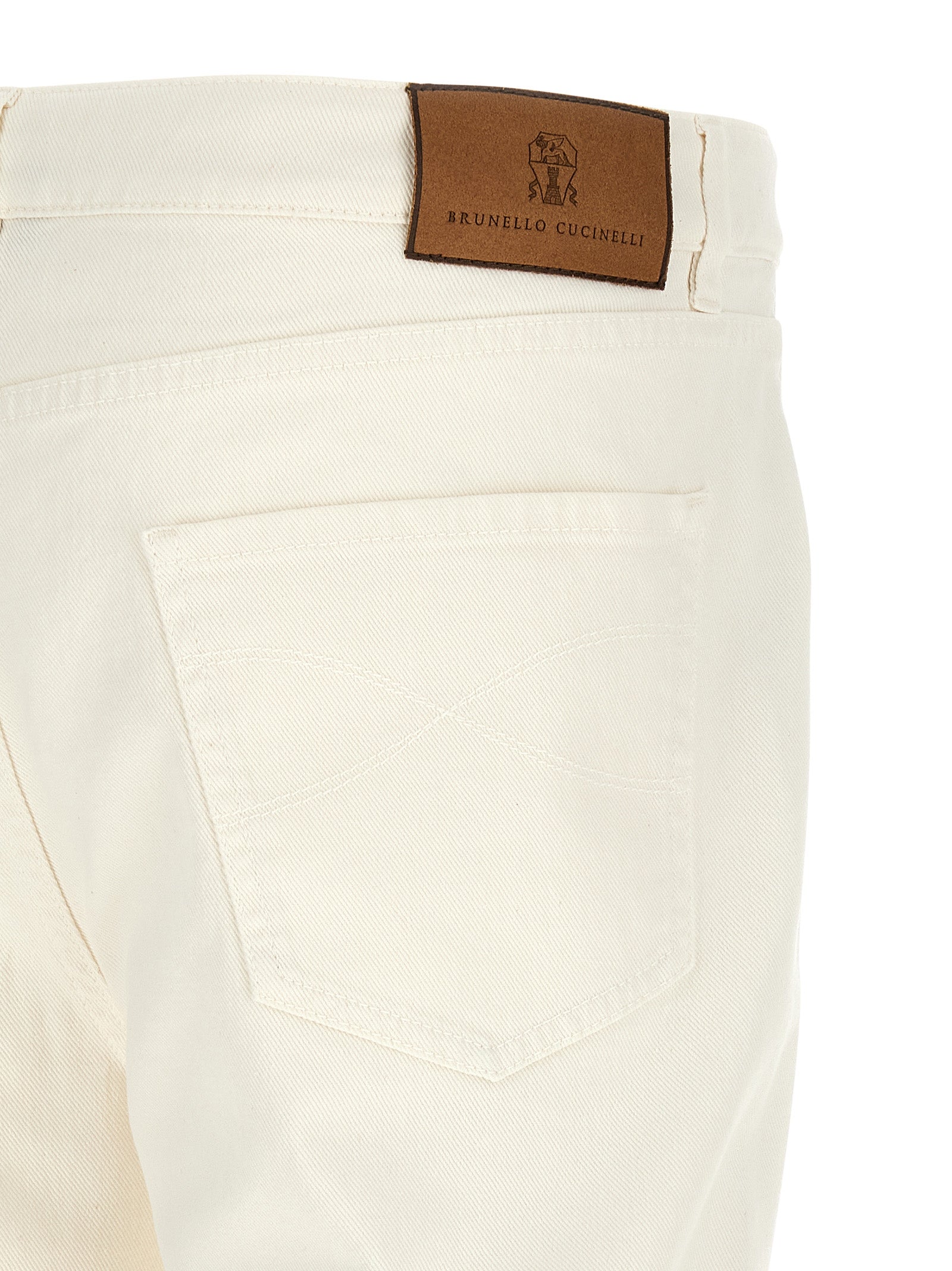 Brunello Cucinelli Men Logo Embroidery Jeans BRUNELLO CUCINELLI