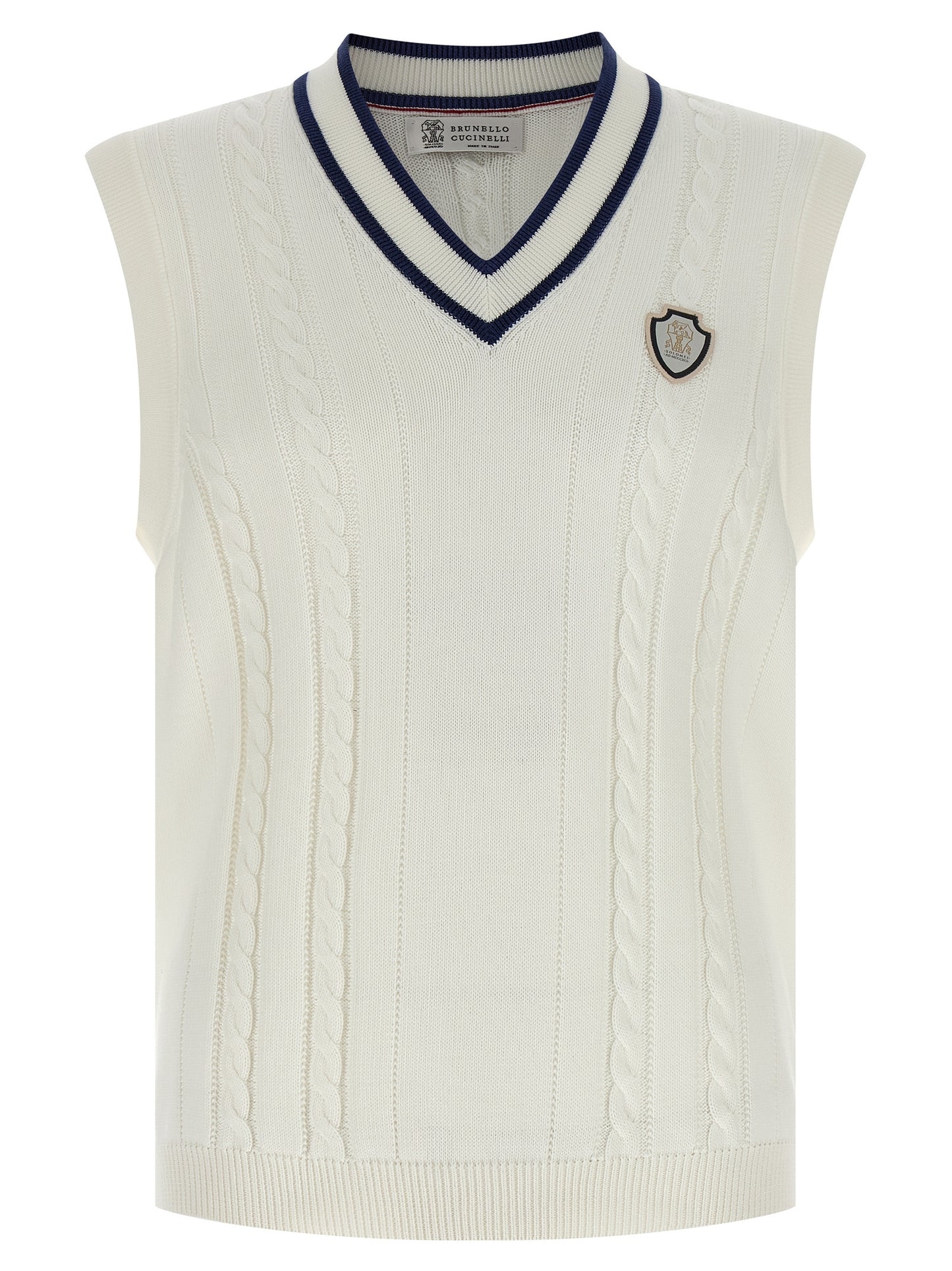 Brunello Cucinelli Men Cotton Braided Vest BRUNELLO CUCINELLI