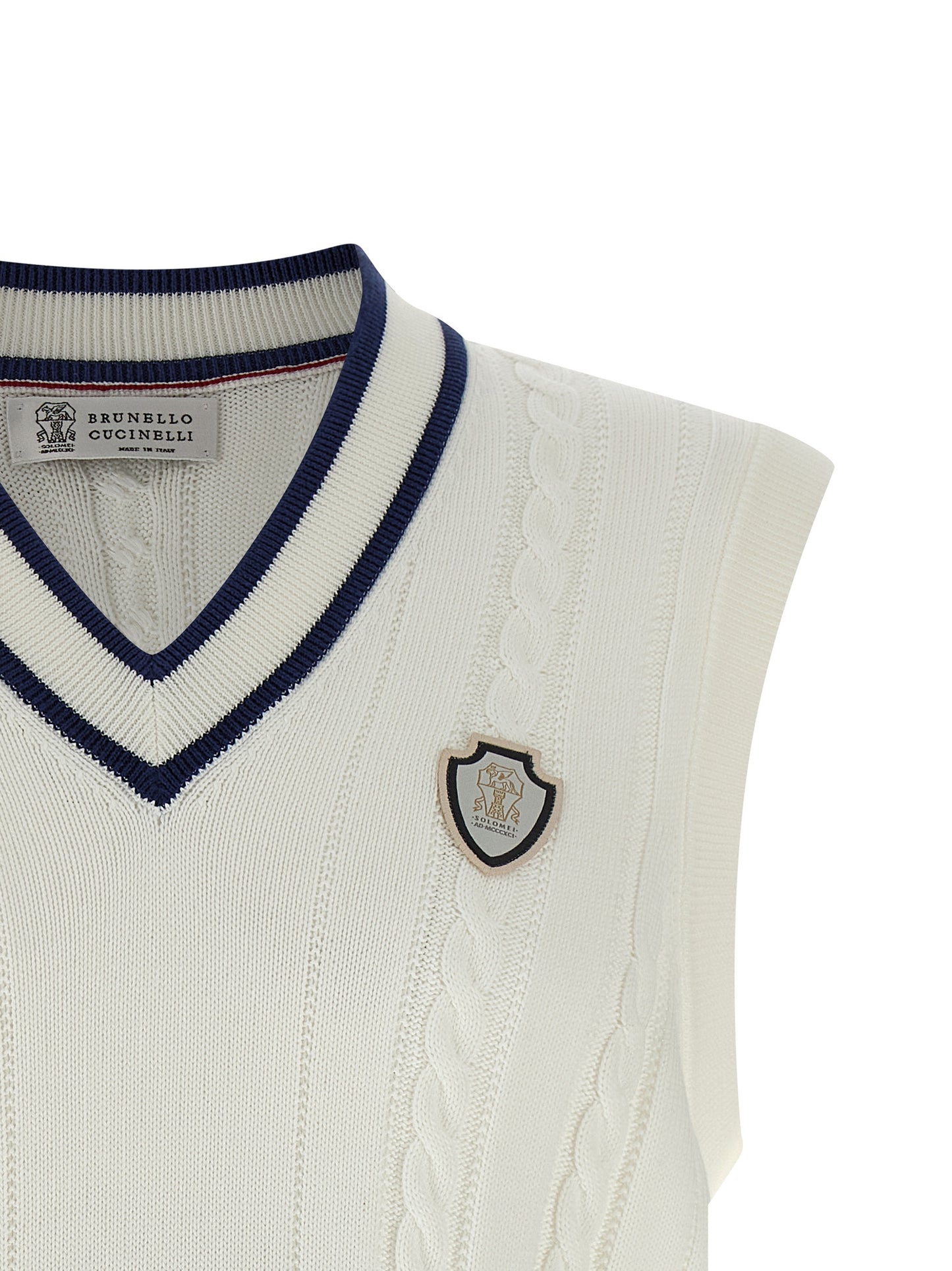 Brunello Cucinelli Men Cotton Braided Vest BRUNELLO CUCINELLI