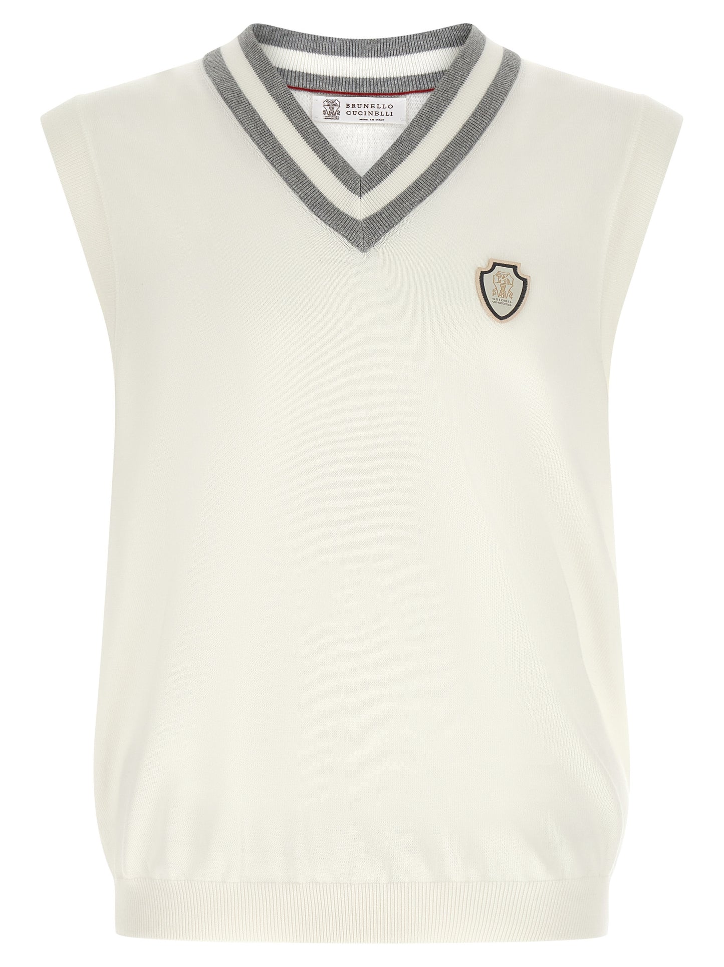 Brunello Cucinelli Men Logo Patch Vest BRUNELLO CUCINELLI