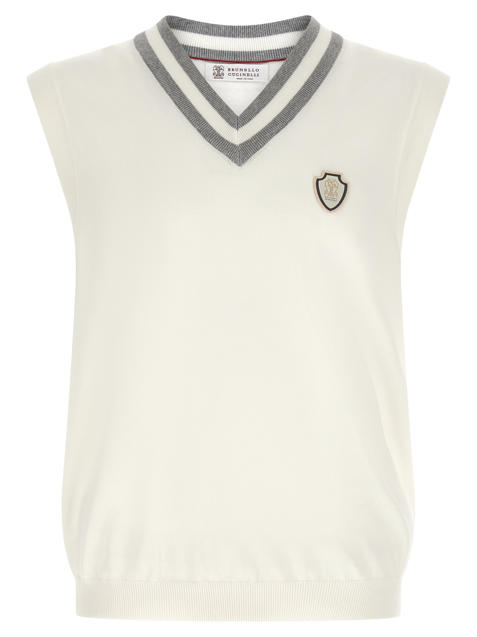 Brunello Cucinelli Men Logo Patch Vest BRUNELLO CUCINELLI