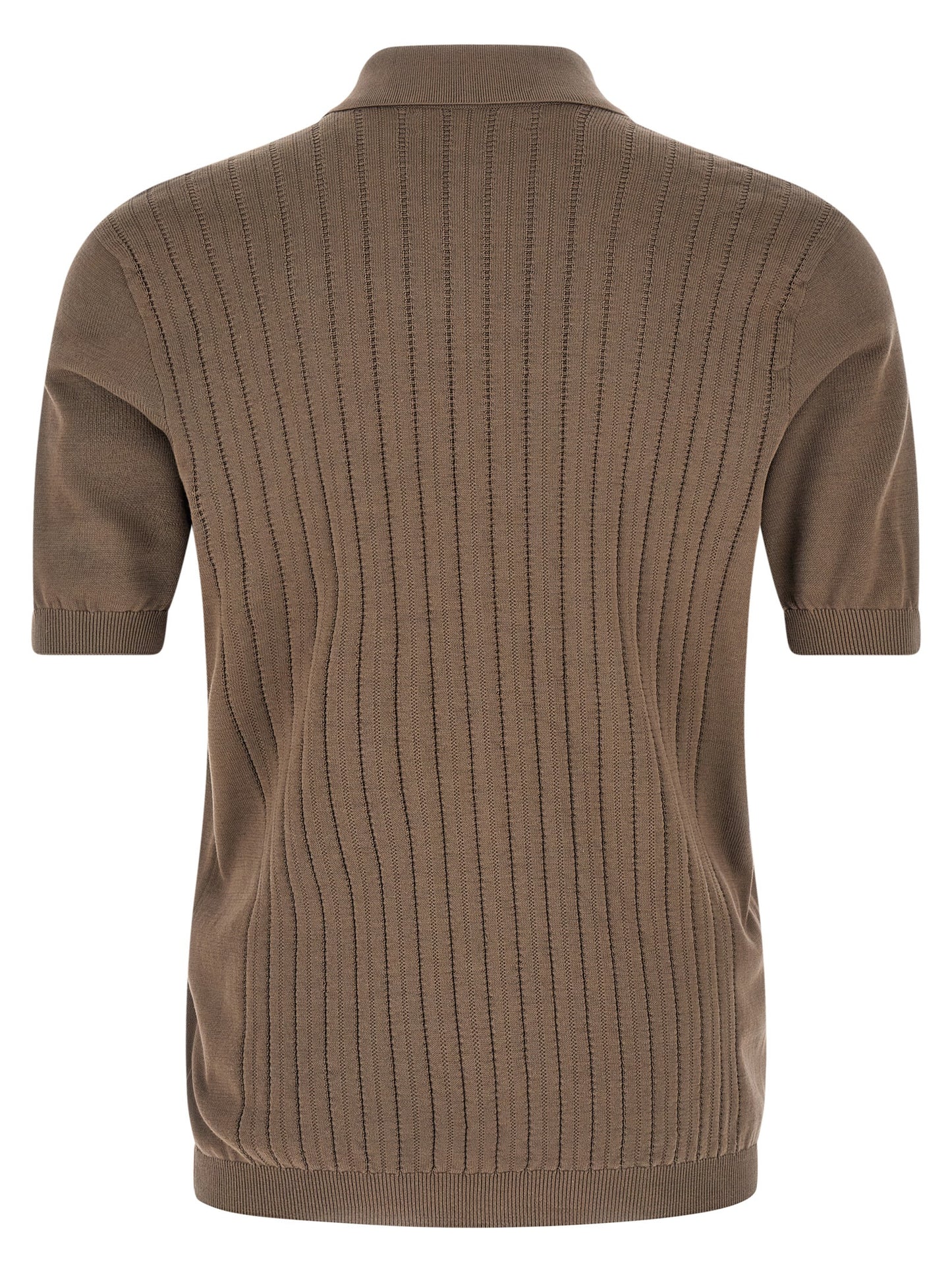Brunello Cucinelli Men Operated Ribbed Shirt BRUNELLO CUCINELLI