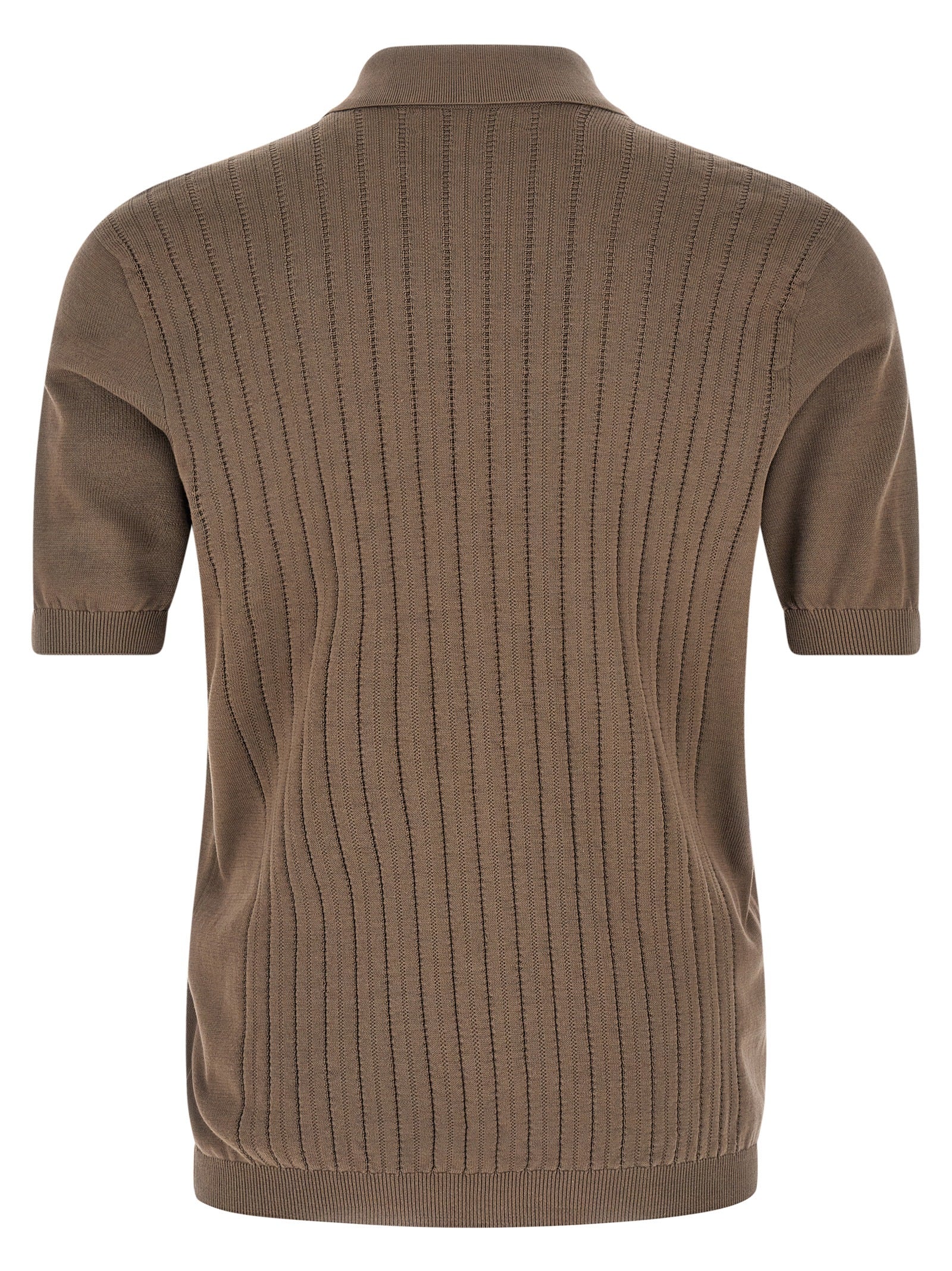 Brunello Cucinelli Men Operated Ribbed Shirt BRUNELLO CUCINELLI