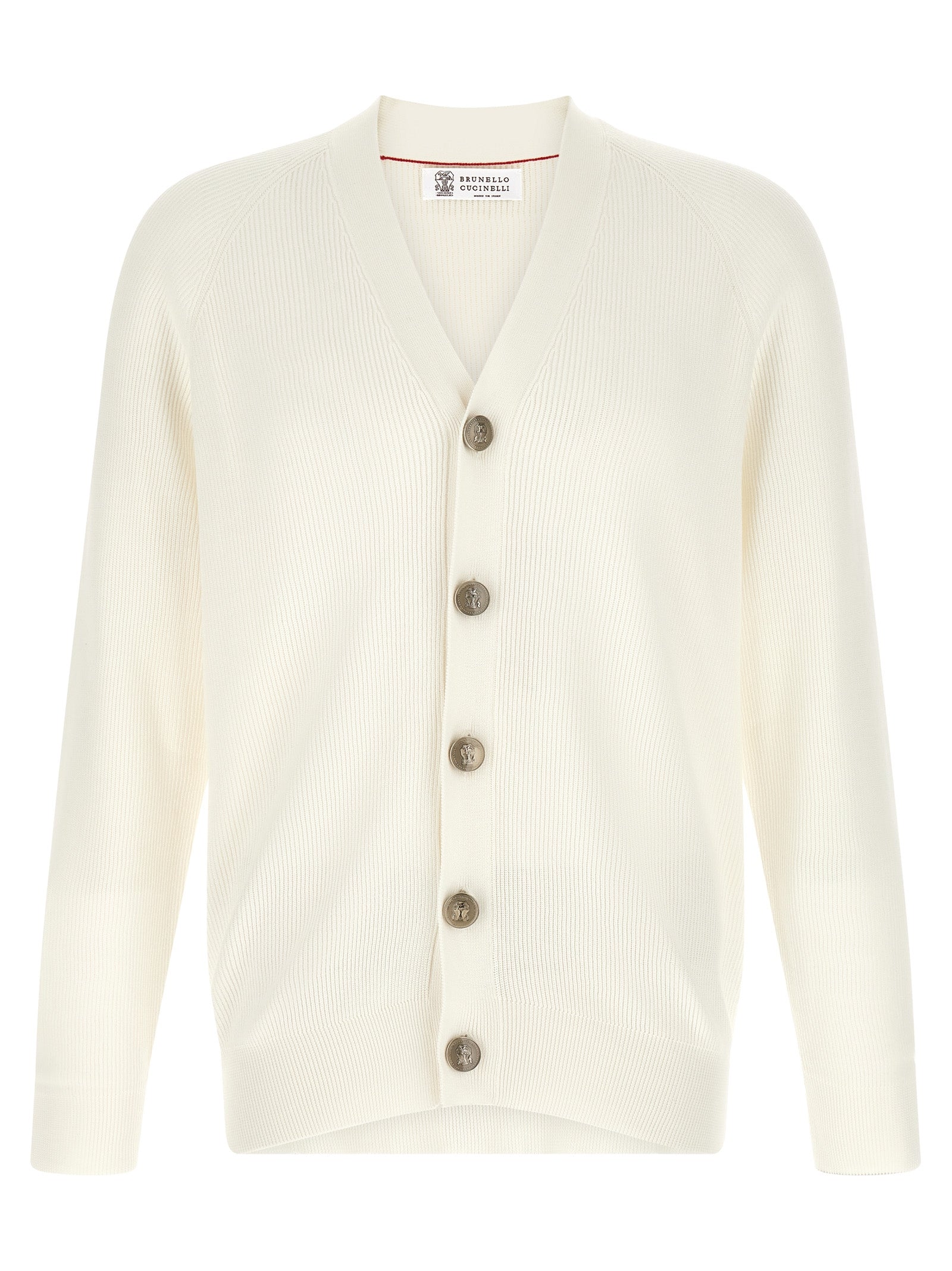 Brunello Cucinelli Men English Ribbed Cardigan BRUNELLO CUCINELLI