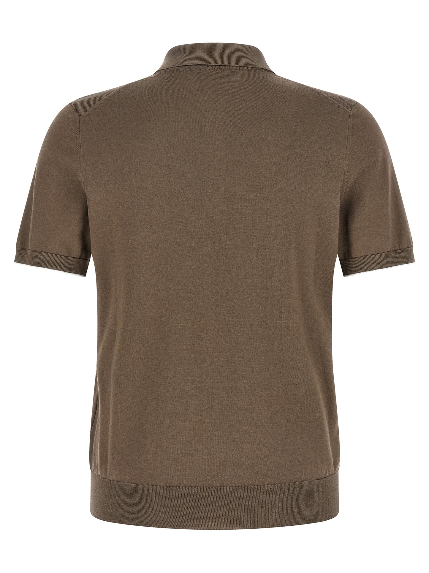 Brunello Cucinelli Men Knitted Polo Shirt BRUNELLO CUCINELLI