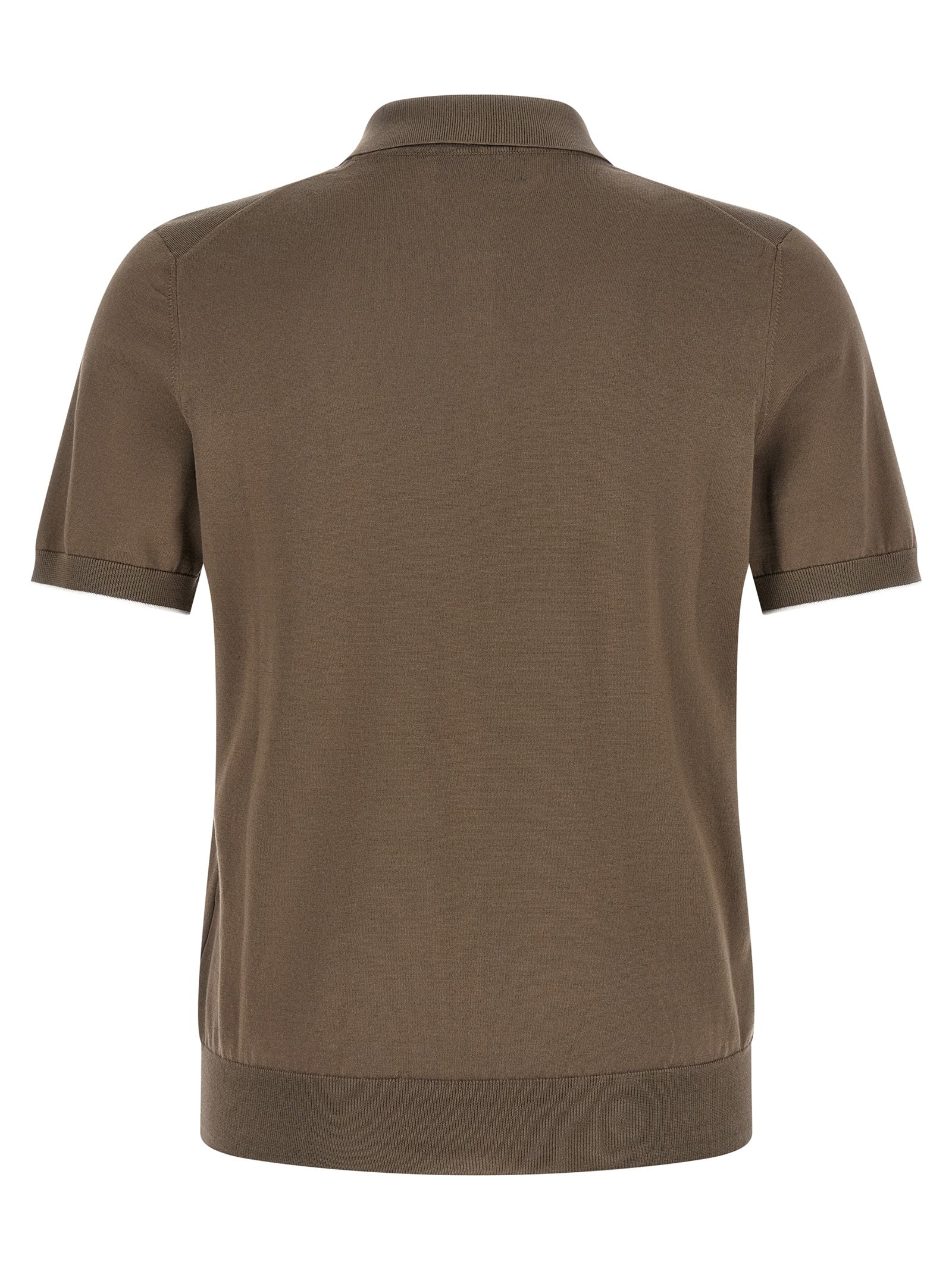 Brunello Cucinelli Men Knitted Polo Shirt BRUNELLO CUCINELLI