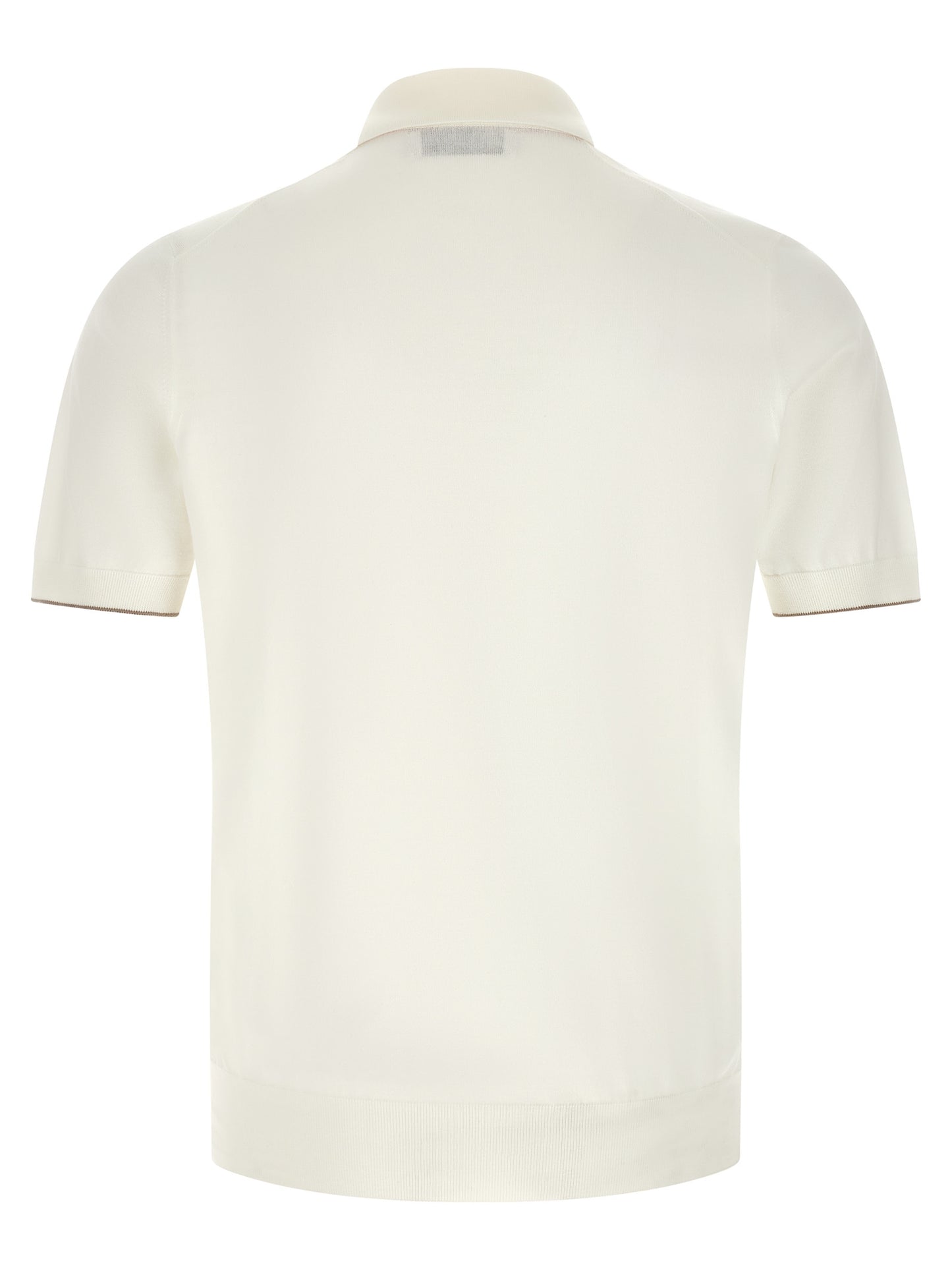 Brunello Cucinelli Men Logo Embroidery Polo Shirt BRUNELLO CUCINELLI