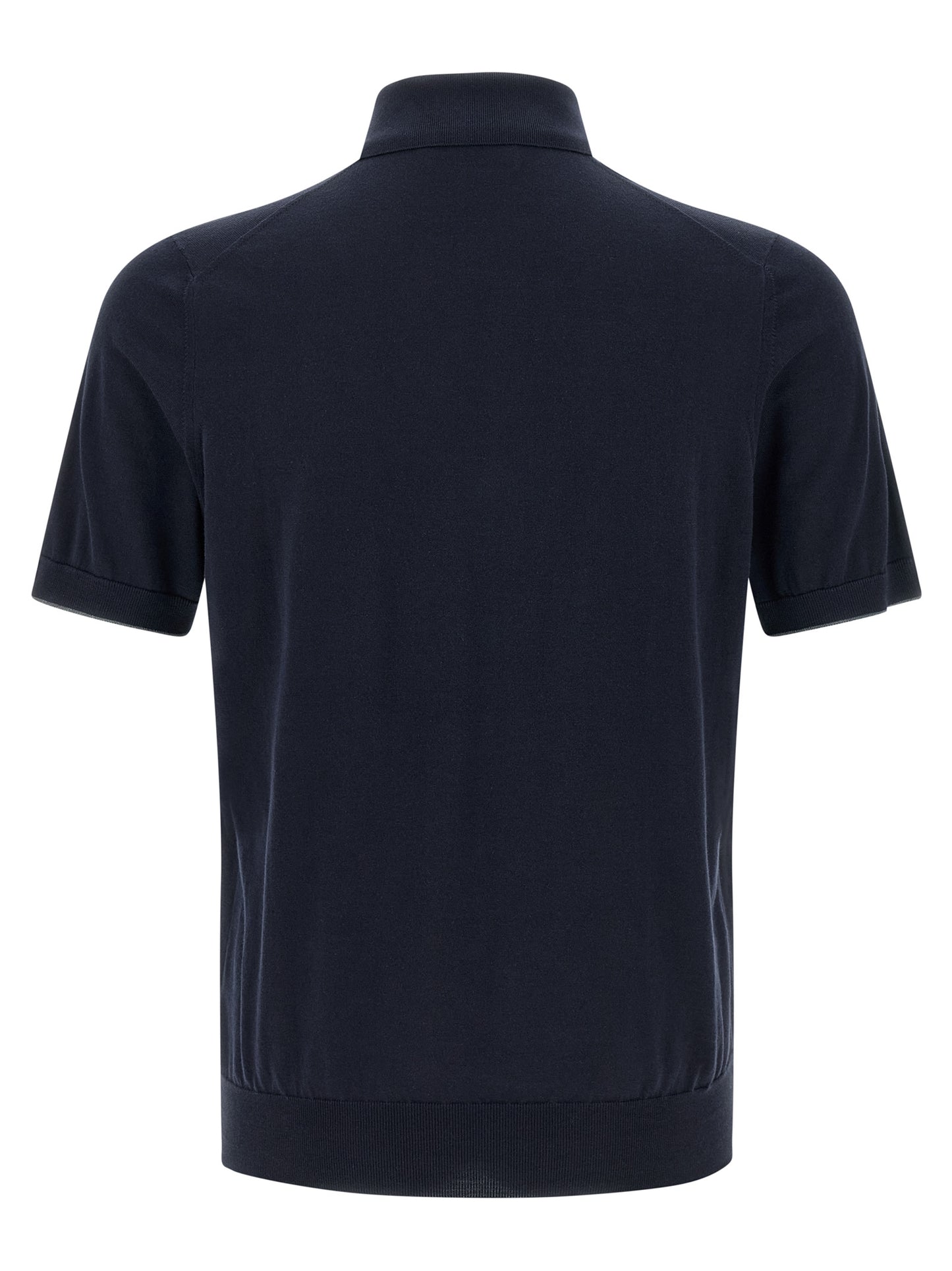 Brunello Cucinelli Men Logo Embroidery Polo Shirt BRUNELLO CUCINELLI