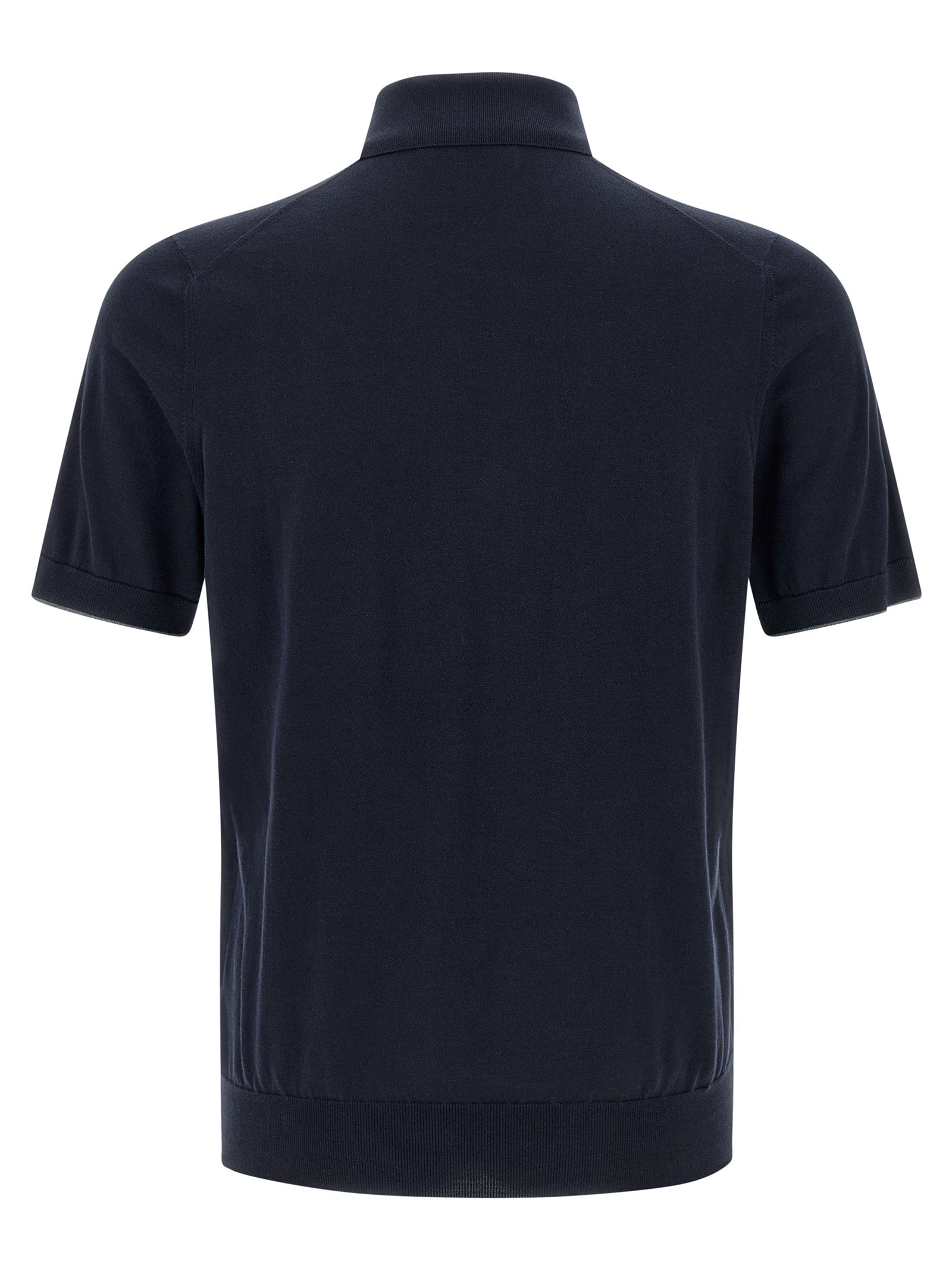 Brunello Cucinelli Men Logo Embroidery Polo Shirt BRUNELLO CUCINELLI