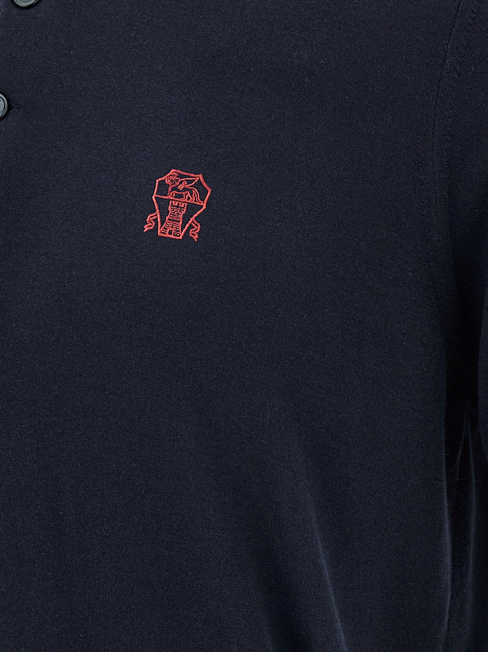 Brunello Cucinelli Men Logo Embroidery Polo Shirt BRUNELLO CUCINELLI