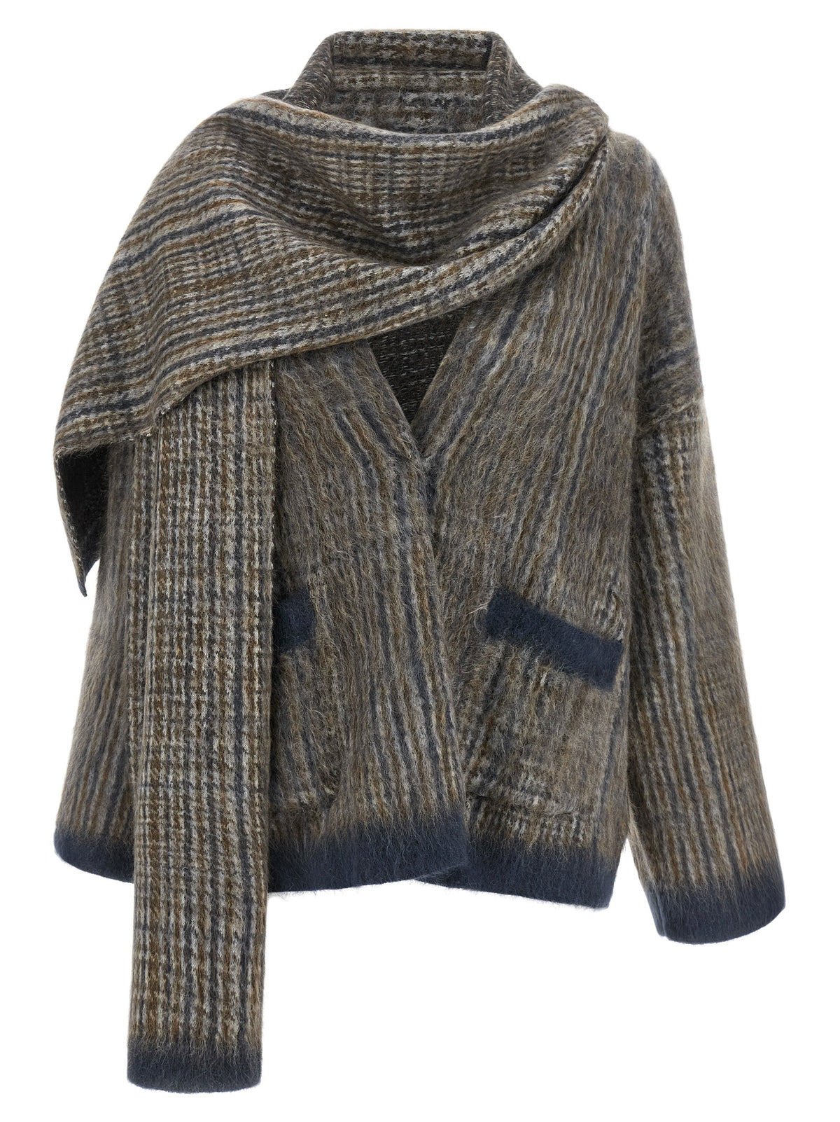 Brunello Cucinelli Women Cardigan With Scarf BRUNELLO CUCINELLI