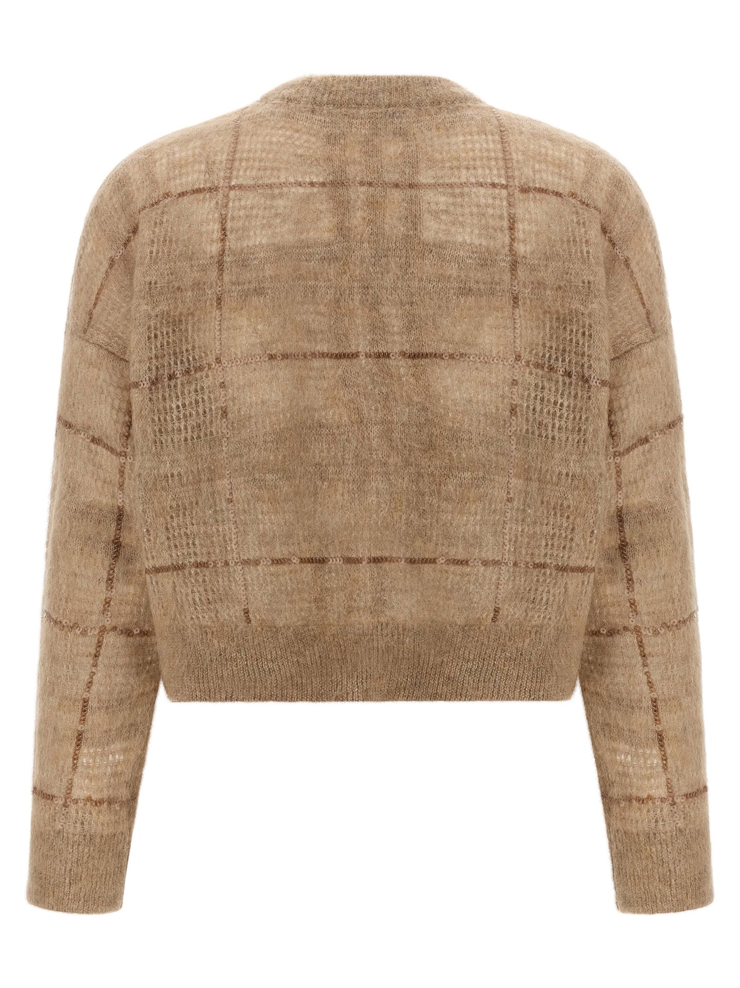 Brunello Cucinelli Women Sequin Check Sweater BRUNELLO CUCINELLI