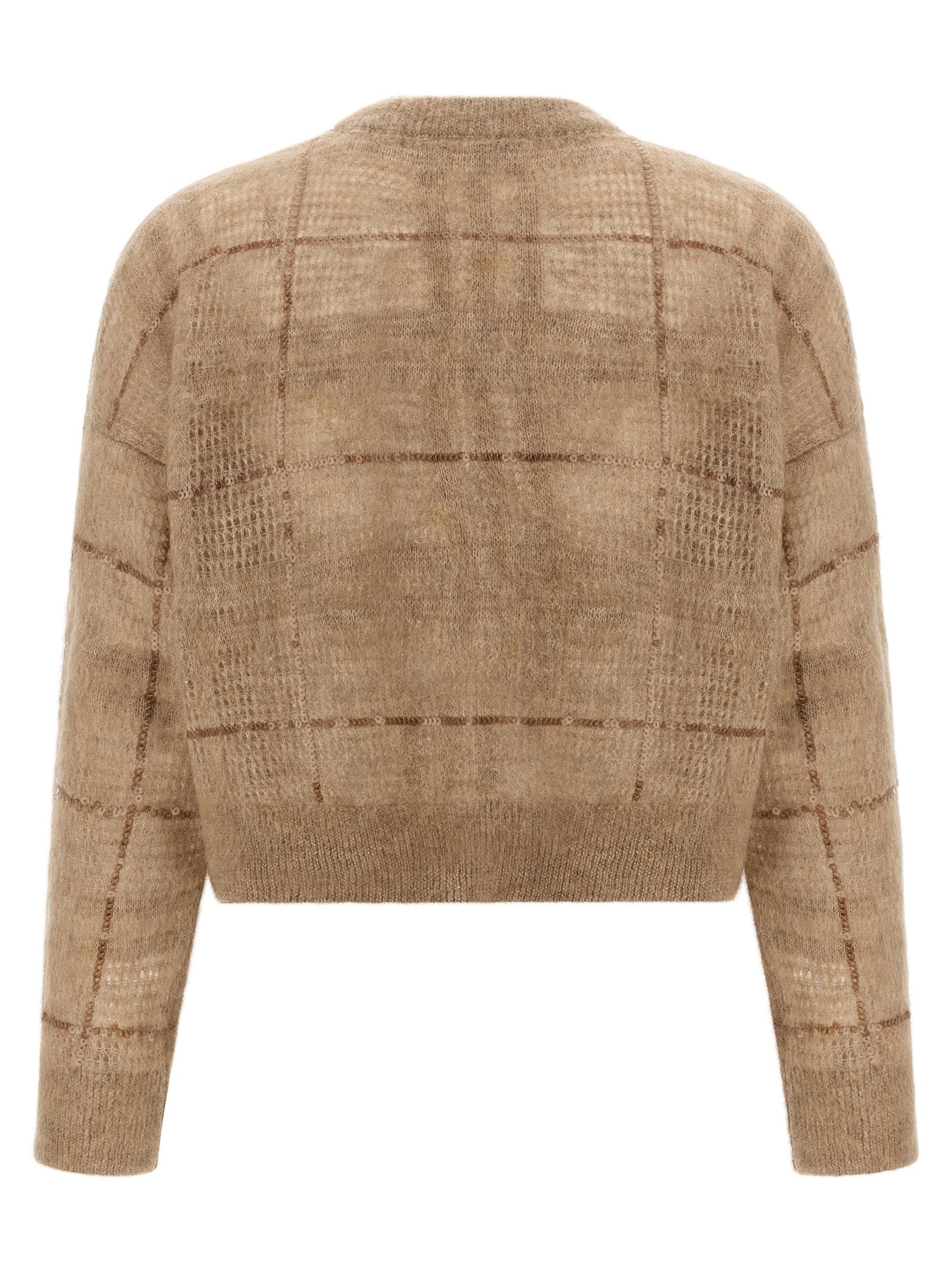 Brunello Cucinelli Women Sequin Check Sweater BRUNELLO CUCINELLI