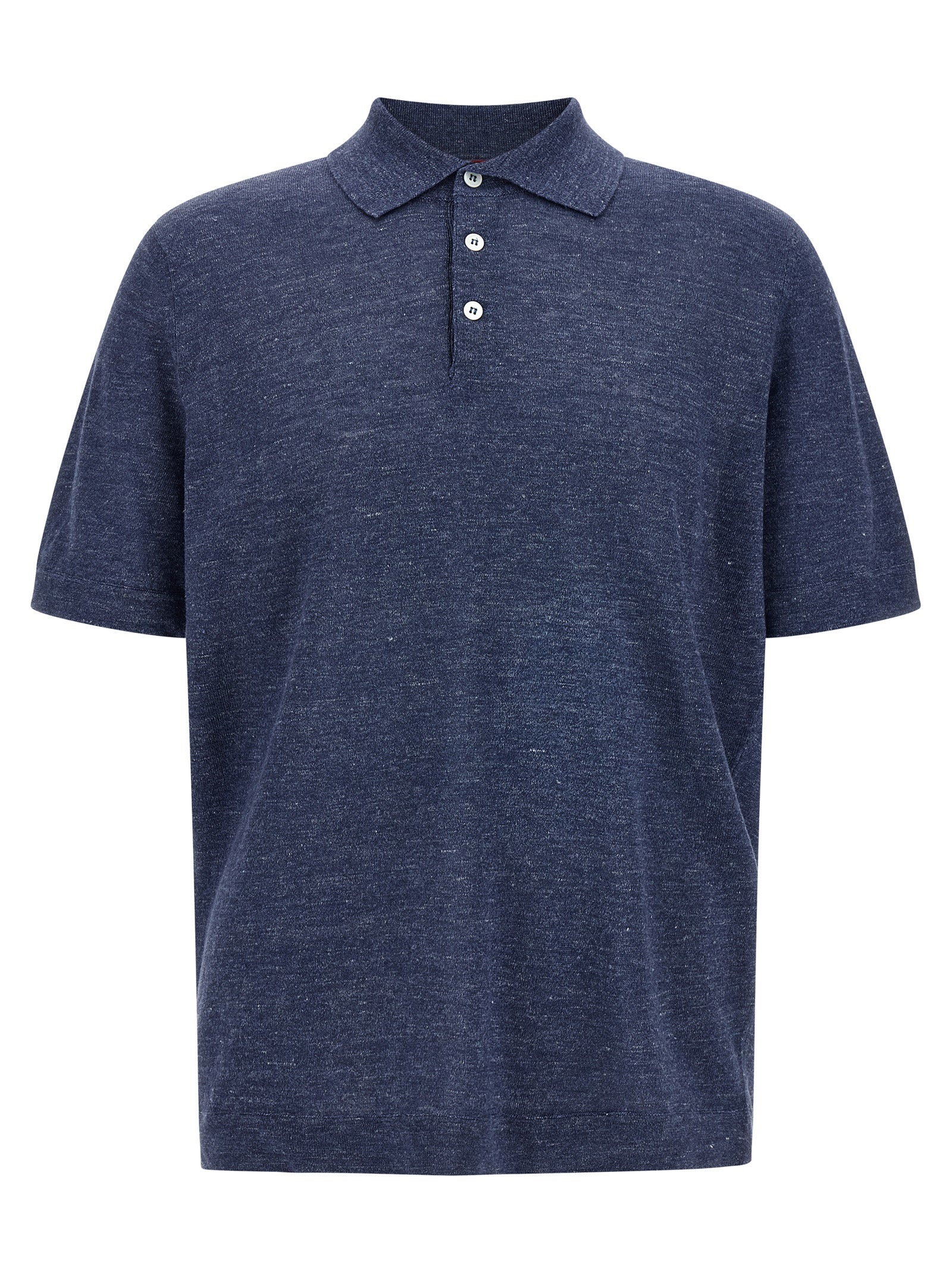 Brunello Cucinelli Men Linen Cotton Polo Shirt BRUNELLO CUCINELLI
