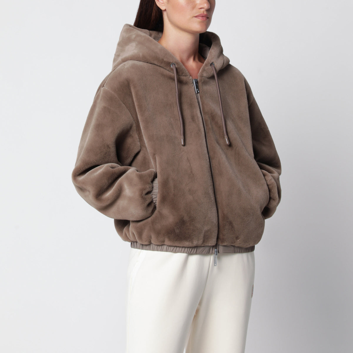 Moose Knuckles Grey Eaton Bunny Reversible Jacket Women MOOSE KNUCKLES