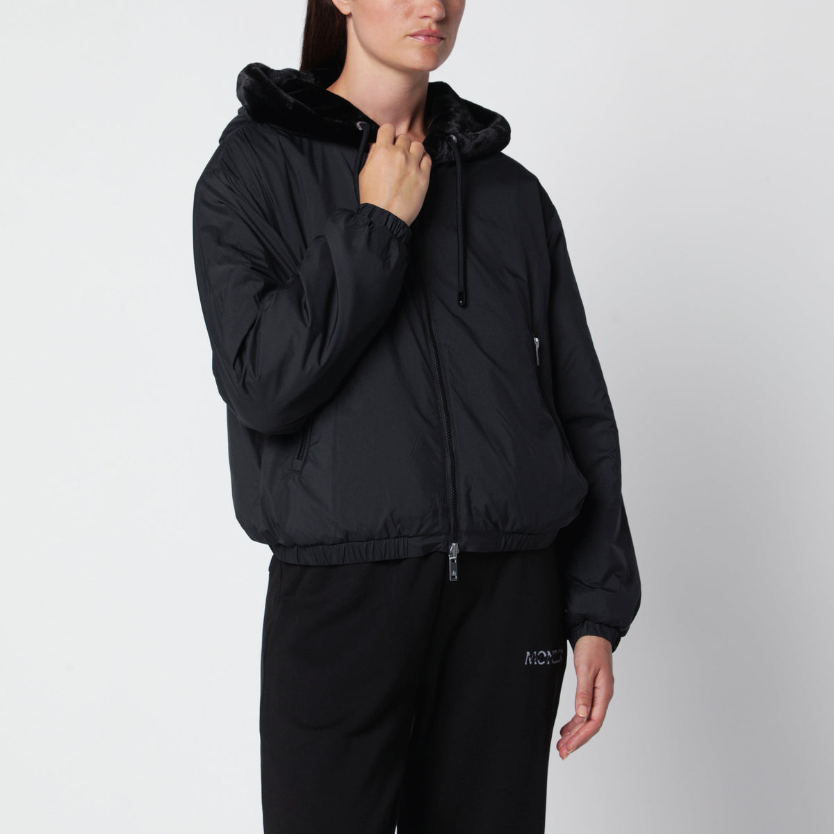 Moose Knuckles Black Eaton Bunny Reversible Jacket Women MOOSE KNUCKLES