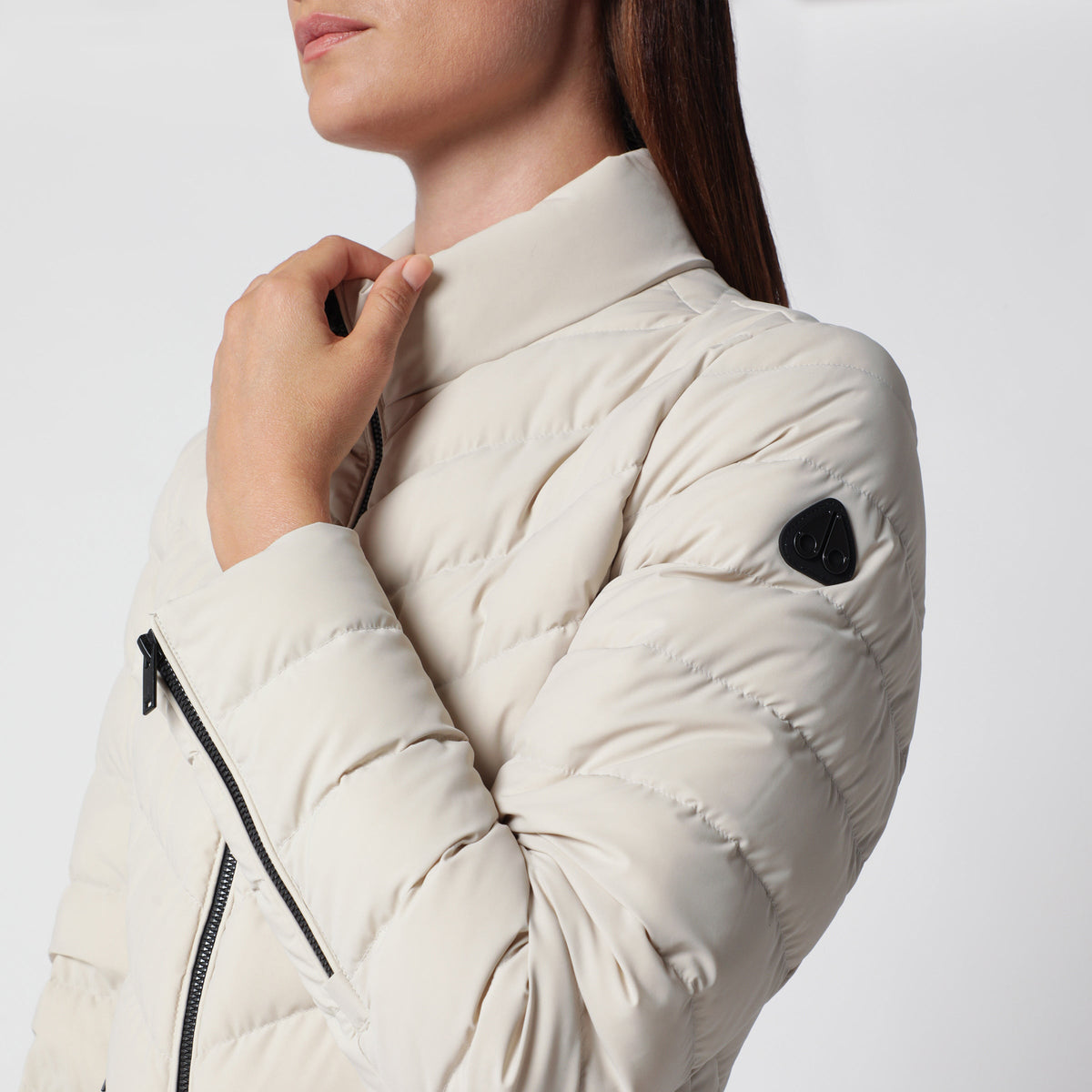 Moose Knuckles Elora Alabaster Padded Nylon Jacket Women MOOSE KNUCKLES