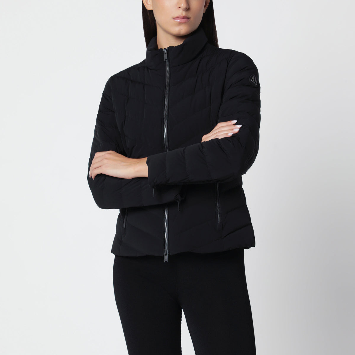 Moose Knuckles Black Elora Padded Jacket In Nylon Women MOOSE KNUCKLES