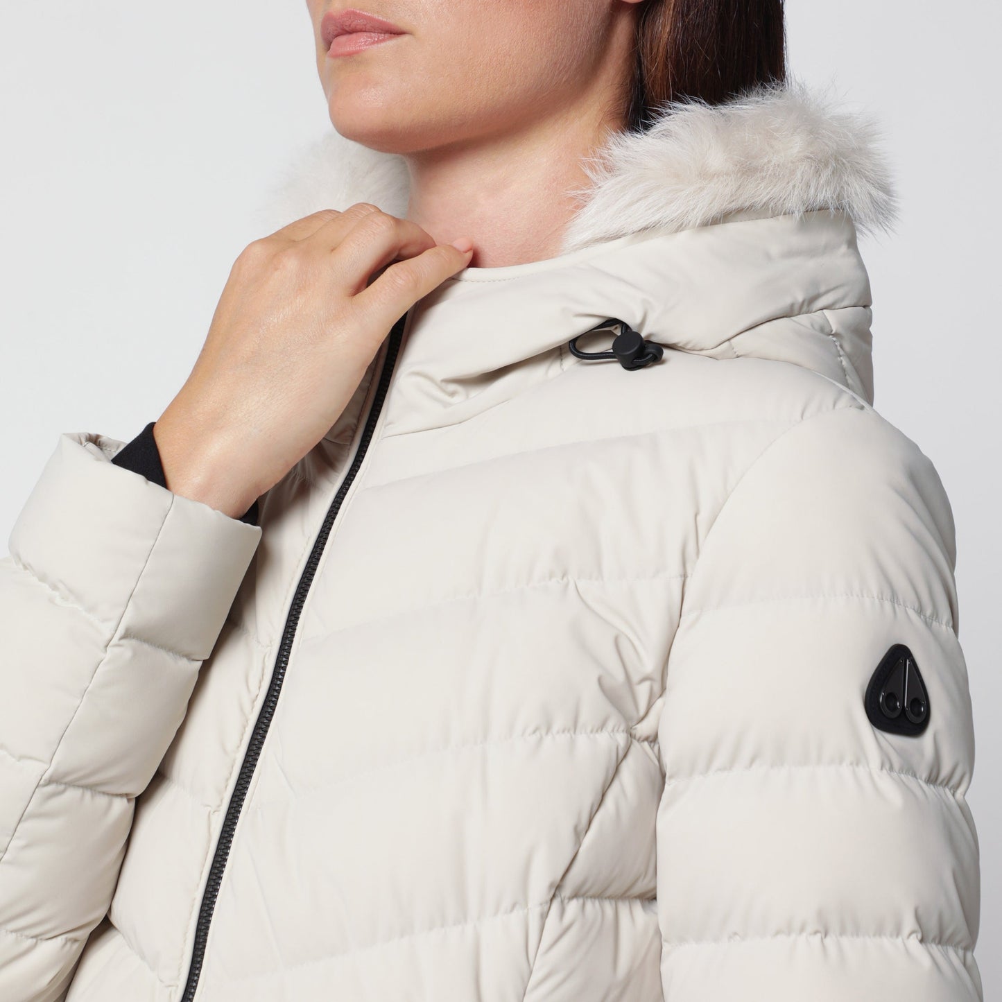 Moose Knuckles Roselawn Alabaster Nylon Jacket Women MOOSE KNUCKLES