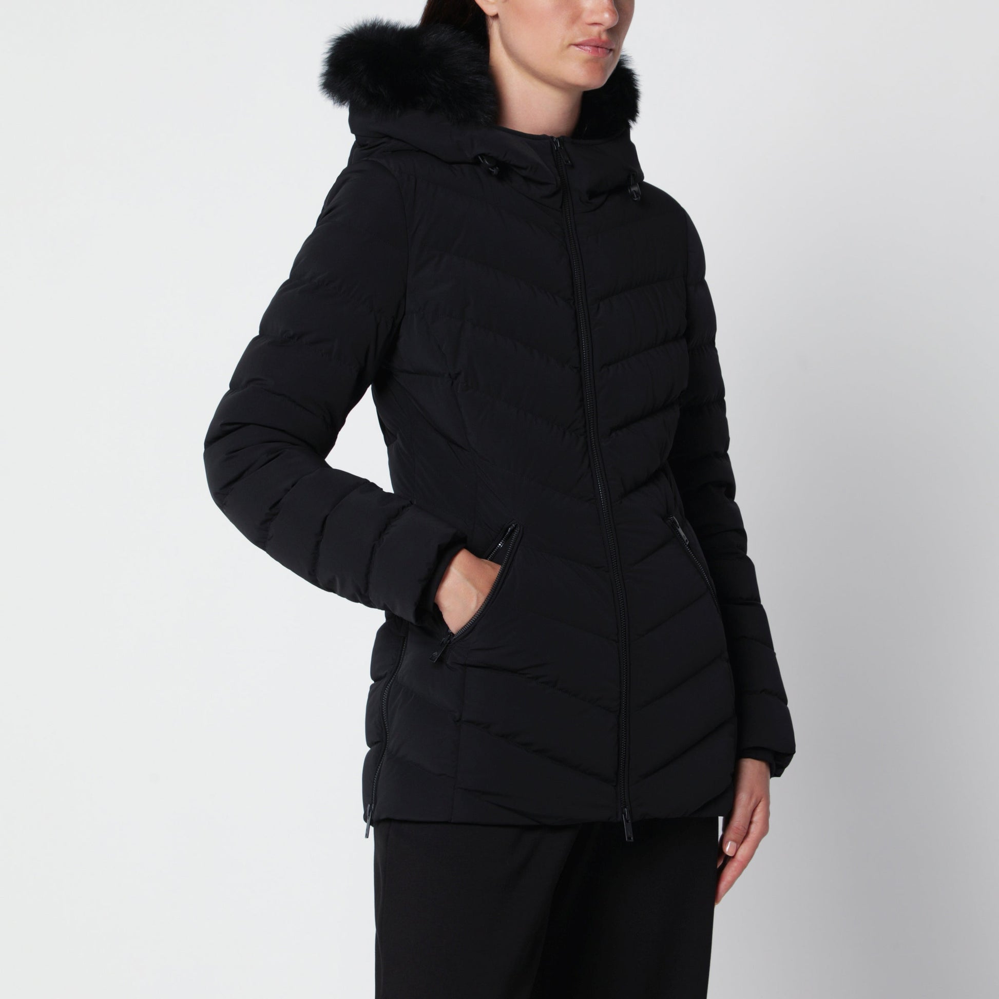 Moose Knuckles Roselawn Black Nylon Jacket Women MOOSE KNUCKLES