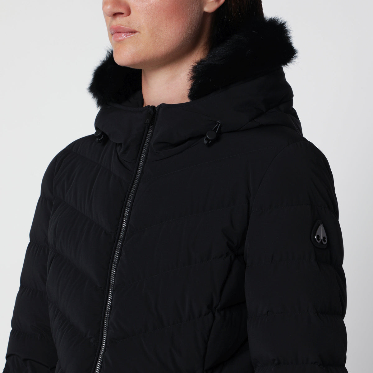 Moose Knuckles Roselawn Black Nylon Jacket Women MOOSE KNUCKLES