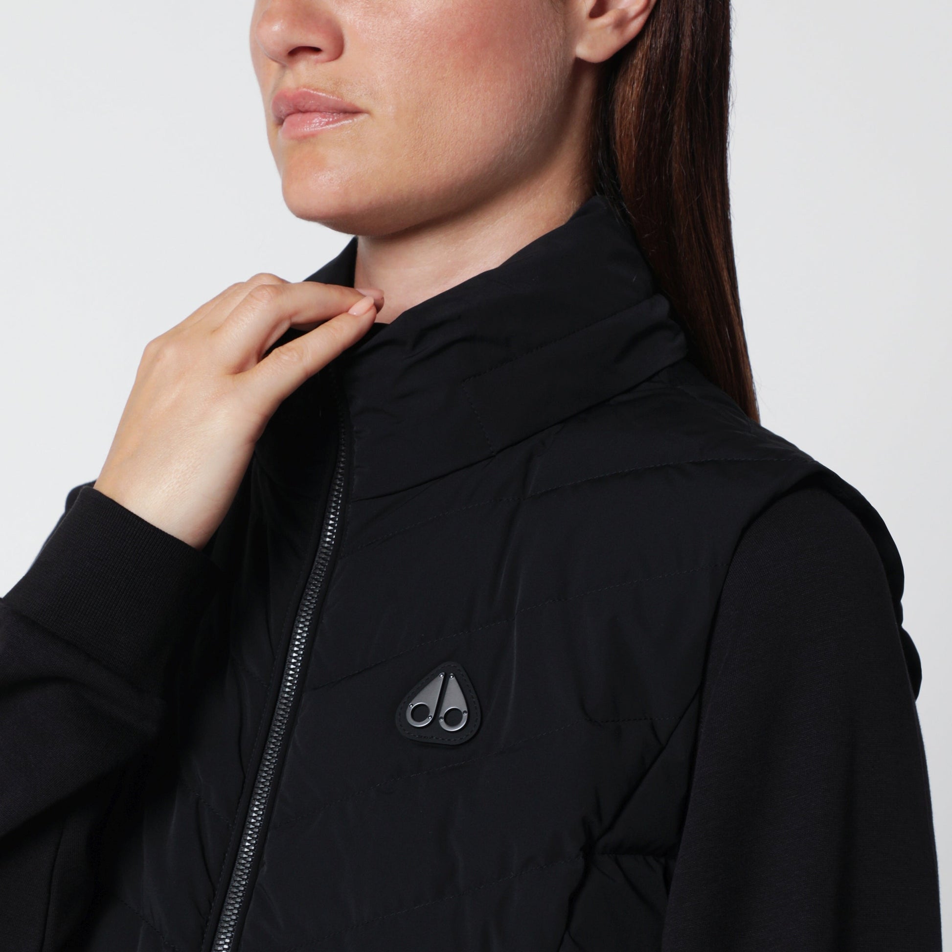 Moose Knuckles Elora Black Nylon Padded Vest Women MOOSE KNUCKLES