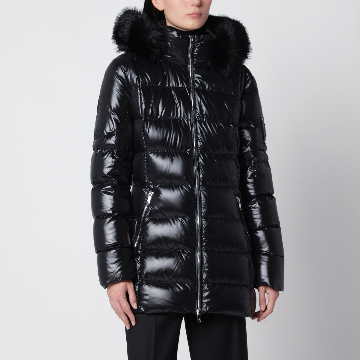 Moose Knuckles Celestia 3Q Black Nylon Down Jacket Women MOOSE KNUCKLES