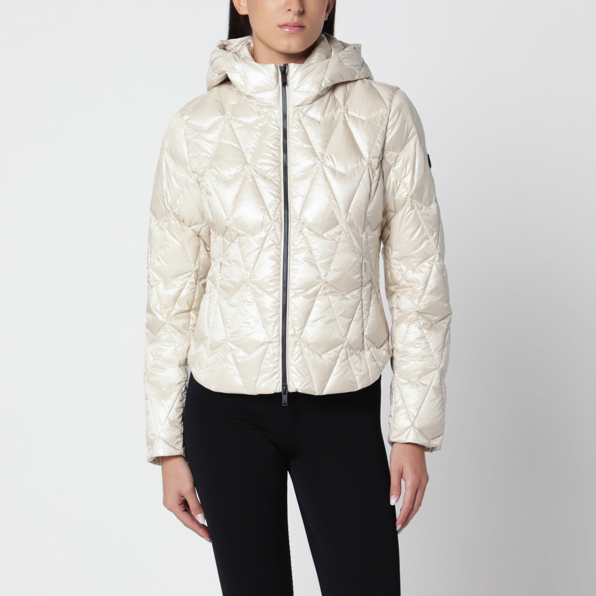 Moose Knuckles Iceberg Alabaster Quilted Down Jacket In Recycled Nylon Women MOOSE KNUCKLES