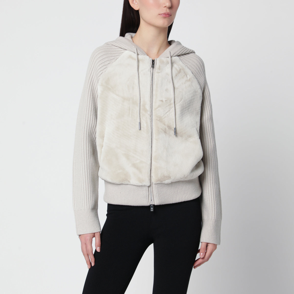 Moose Knuckles Alabaster Junction Sweatshirt In Wool Blend Women MOOSE KNUCKLES