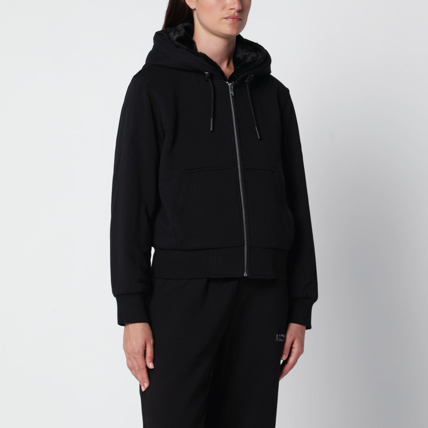 Moose Knuckles Classic Bunny Black Cotton Sweatshirt Women MOOSE KNUCKLES