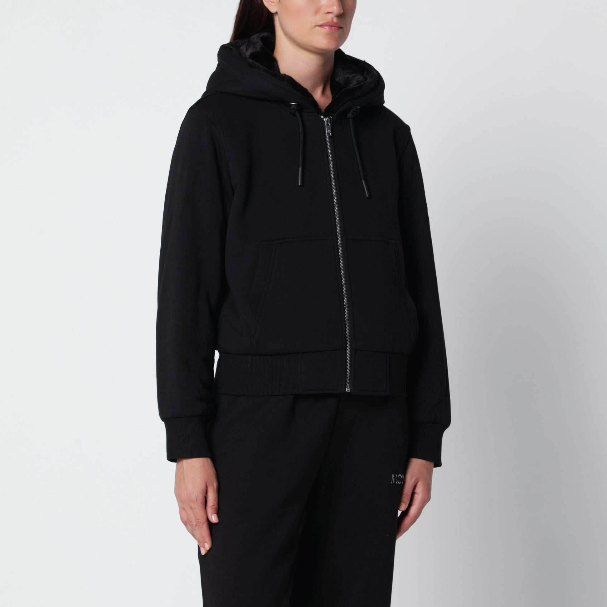 Moose Knuckles Classic Bunny Black Cotton Sweatshirt Women MOOSE KNUCKLES