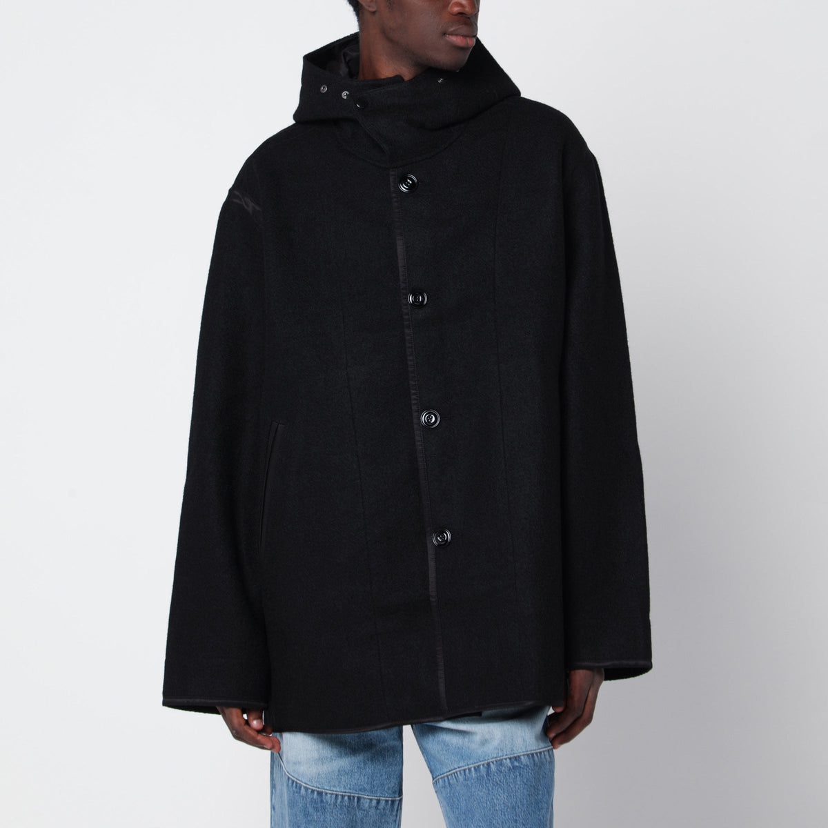 Our Legacy Black Virgin Wool Liner Jacket Men OUR LEGACY