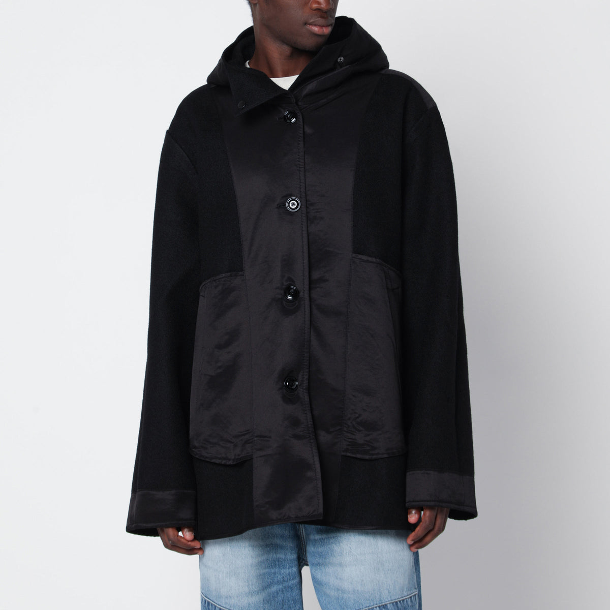 Our Legacy Black Virgin Wool Liner Jacket Men OUR LEGACY