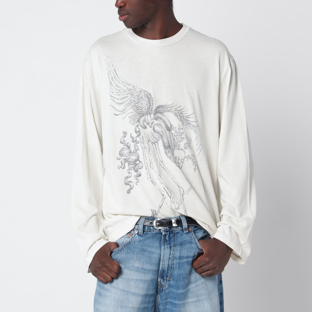 Our Legacy Box Long-Sleeved Cotton T-Shirt Men OUR LEGACY
