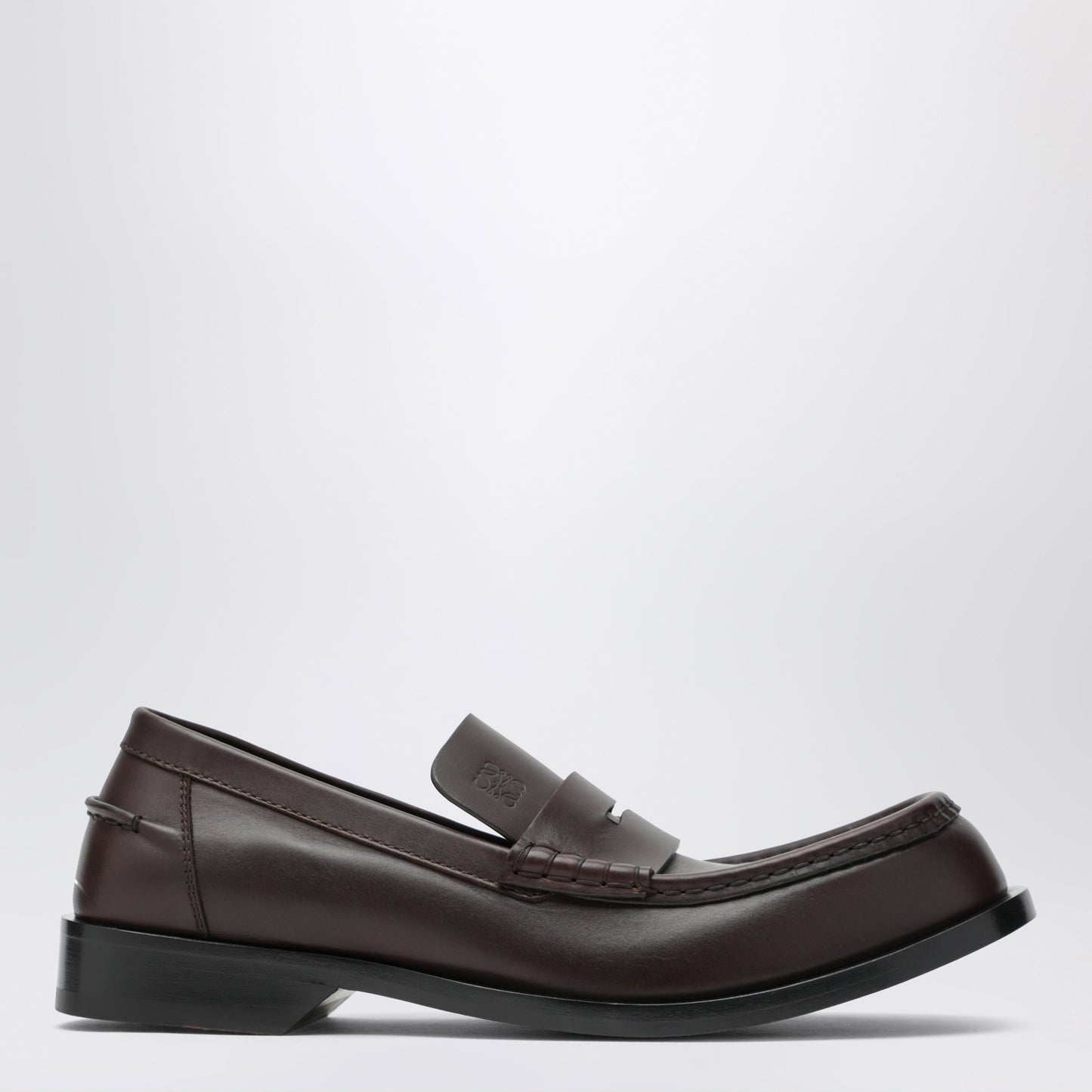 Loewe Bobine Loafers In Shiny Calfskin, Dark Brown Men LOEWE