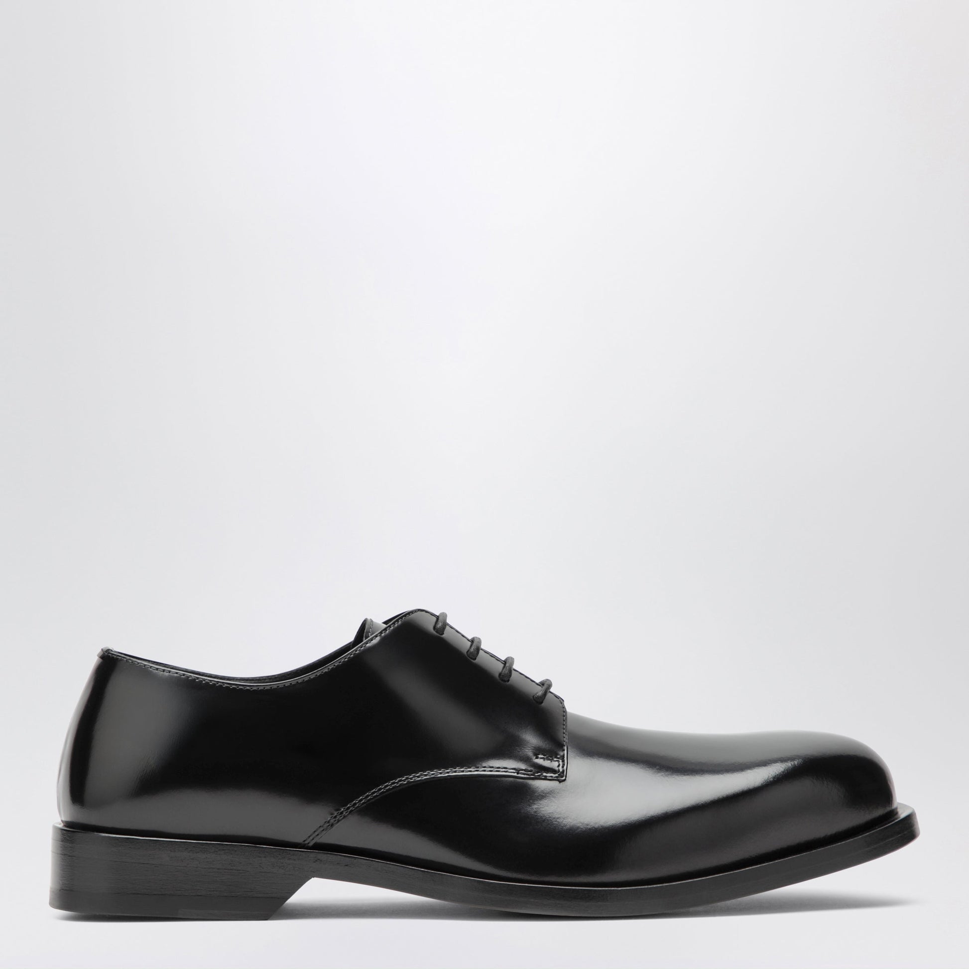 Loewe Black Bobine Derby Shoes In Brushed Calfskin Leather Men LOEWE