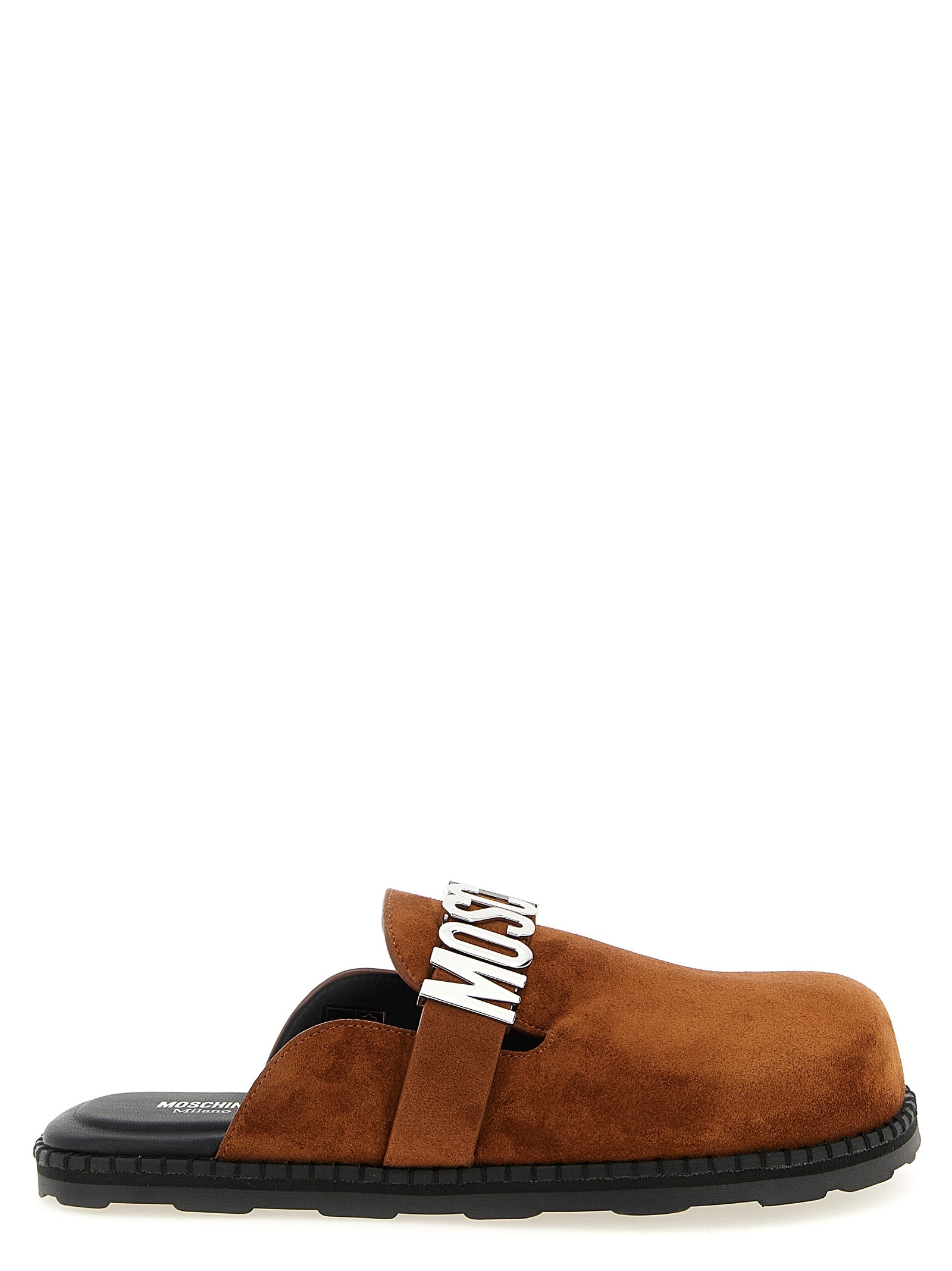 Moschino Women Suede Sabots MOSCHINO
