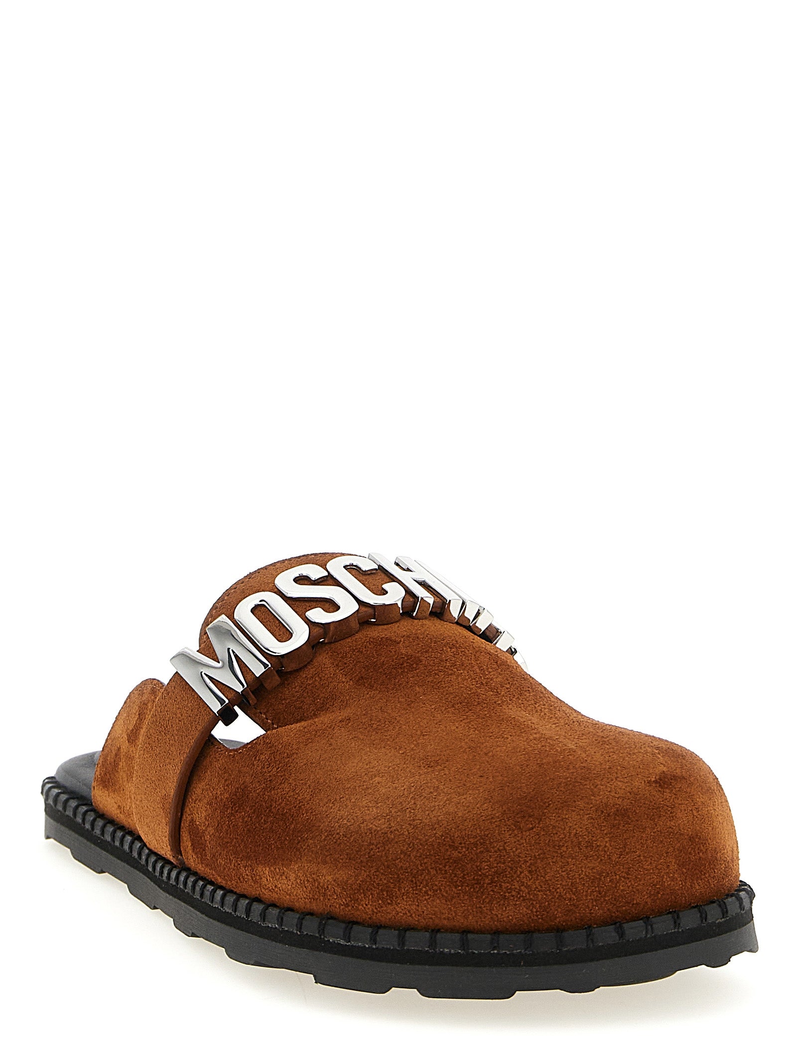 Moschino Women Suede Sabots MOSCHINO